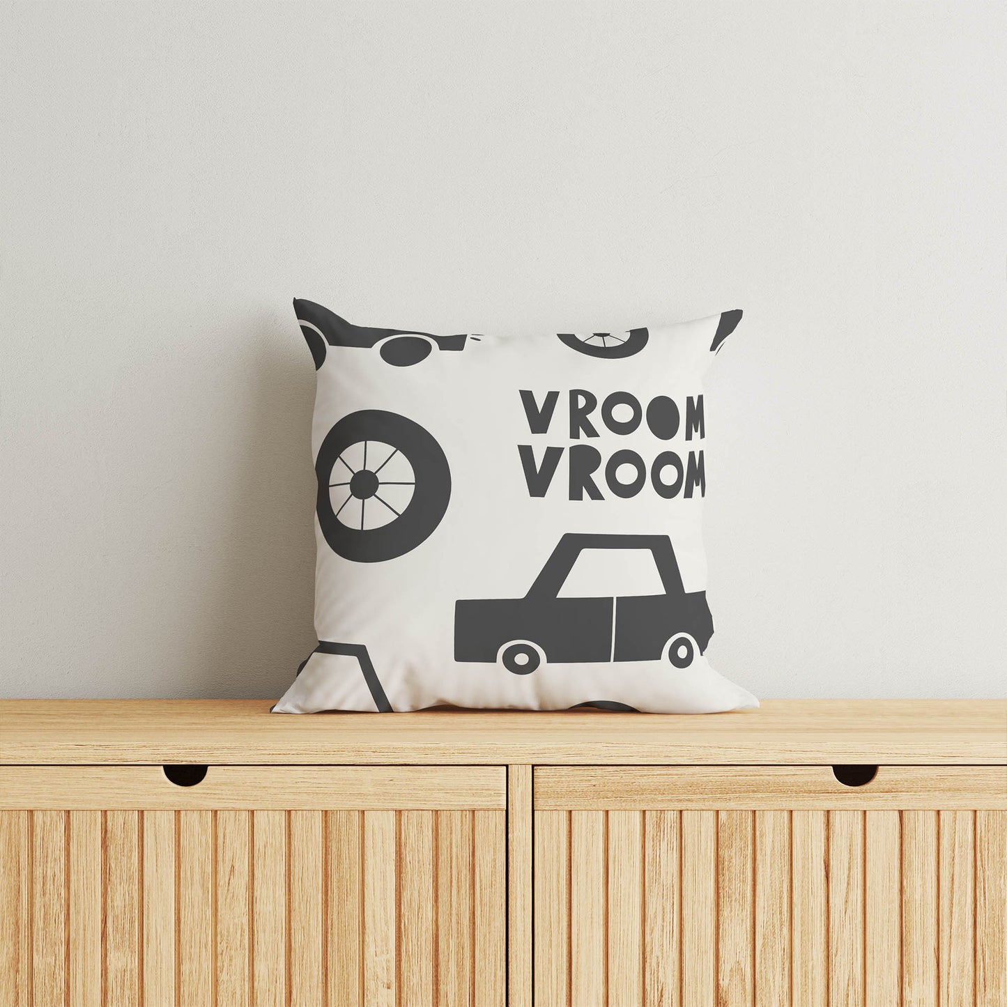 Vroom vroom Throw Pillow