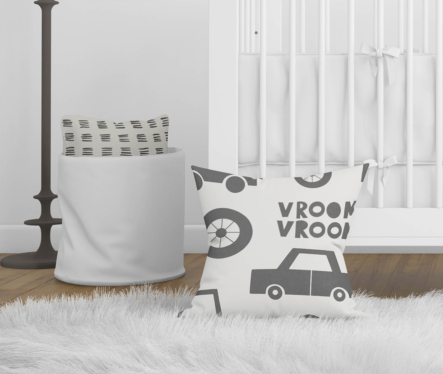 Vroom vroom Throw Pillow