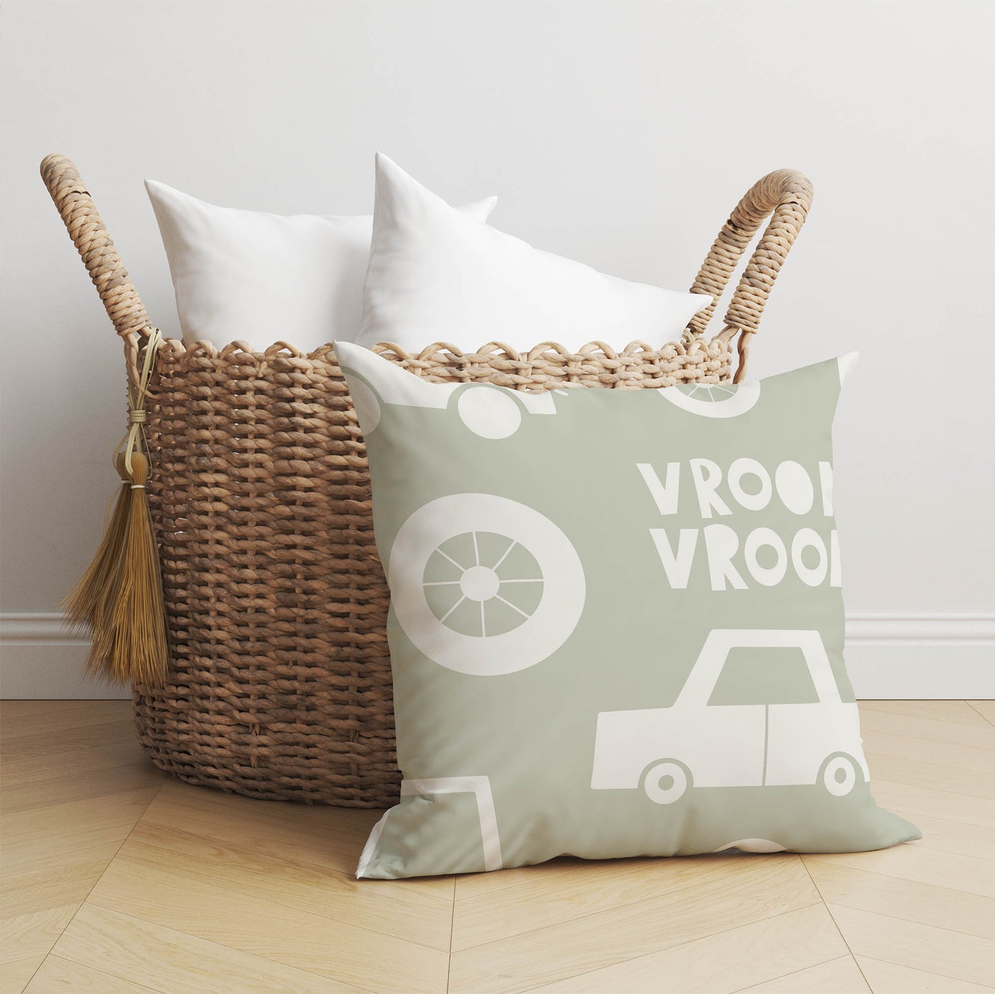 Vroom vroom Throw Pillow
