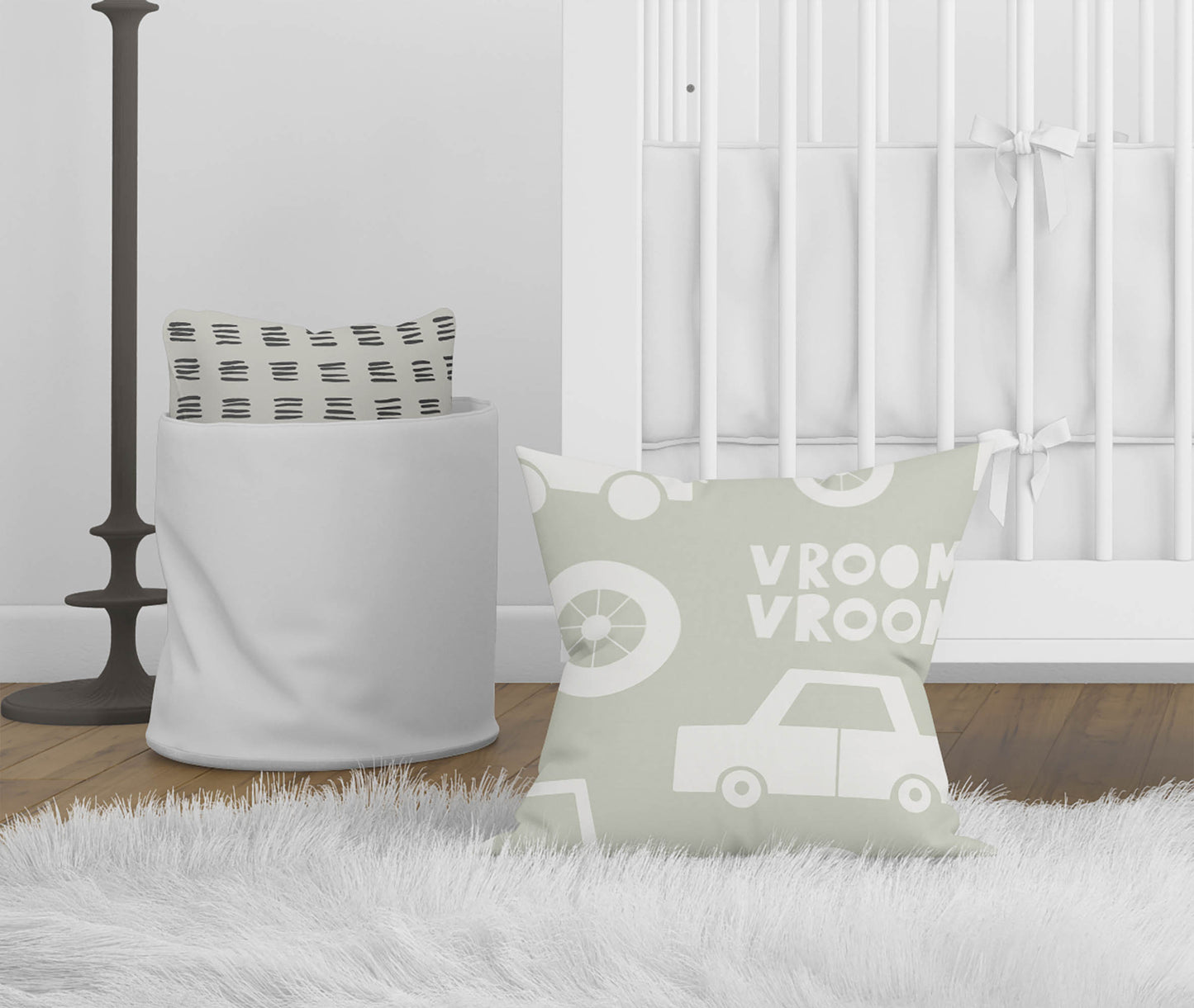 Vroom vroom Throw Pillow