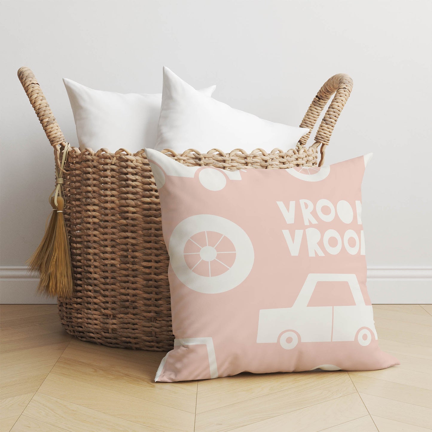 Vroom vroom Throw Pillow