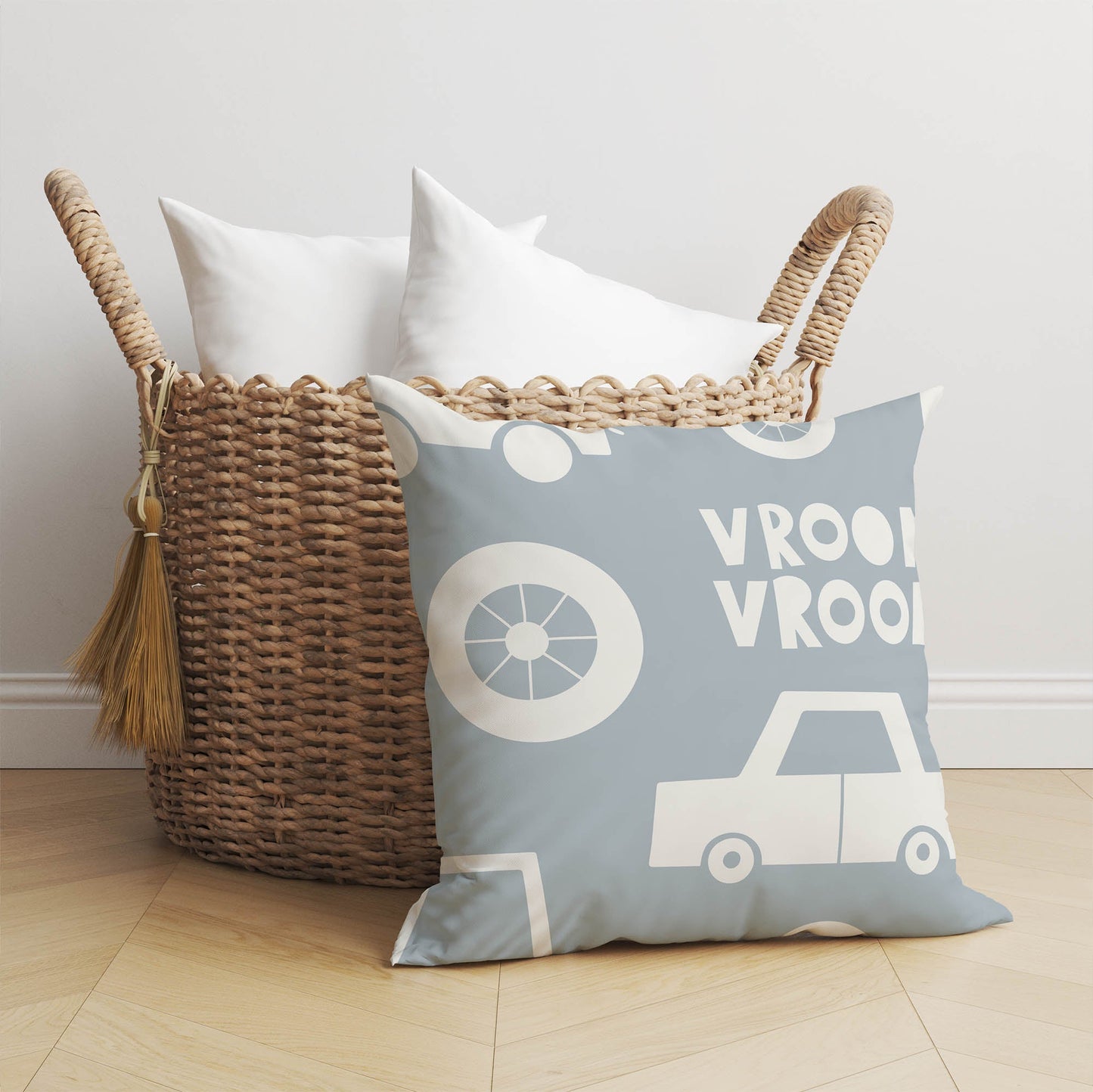 Vroom vroom Throw Pillow