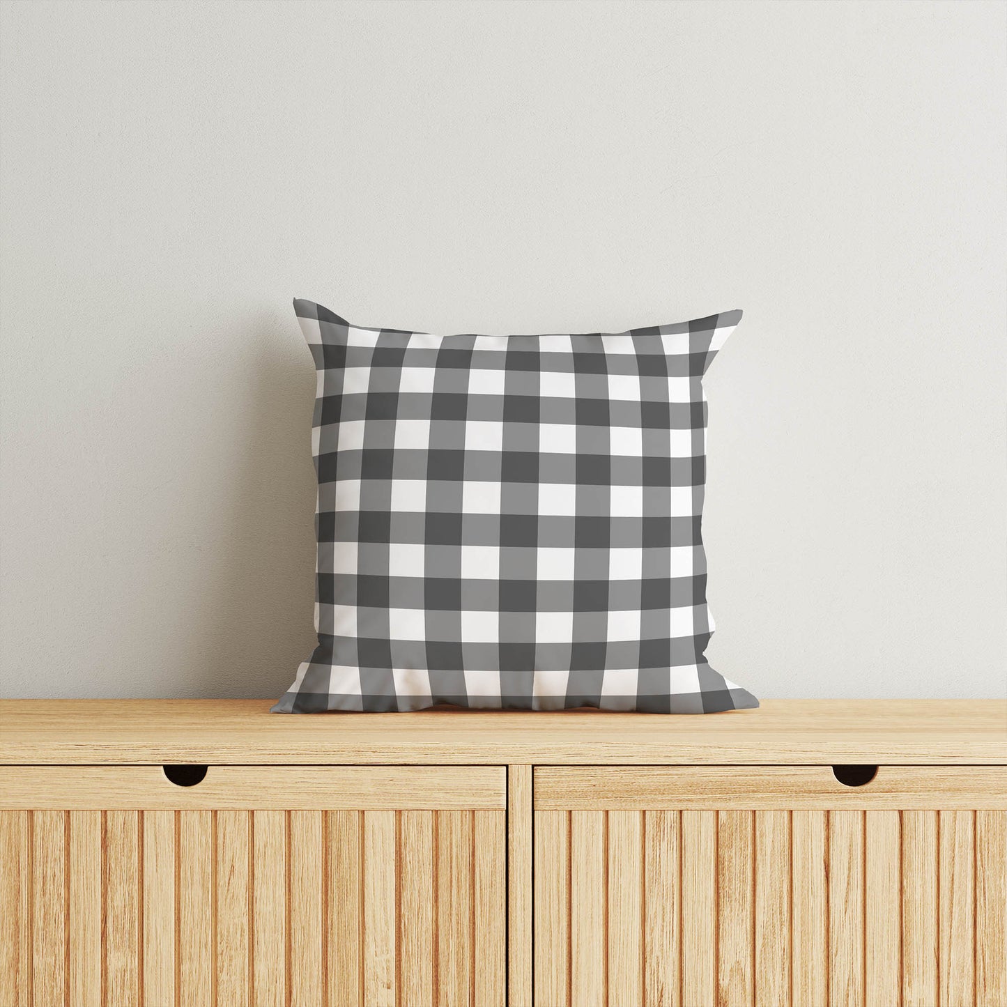 Proper Gingham Throw Pillow