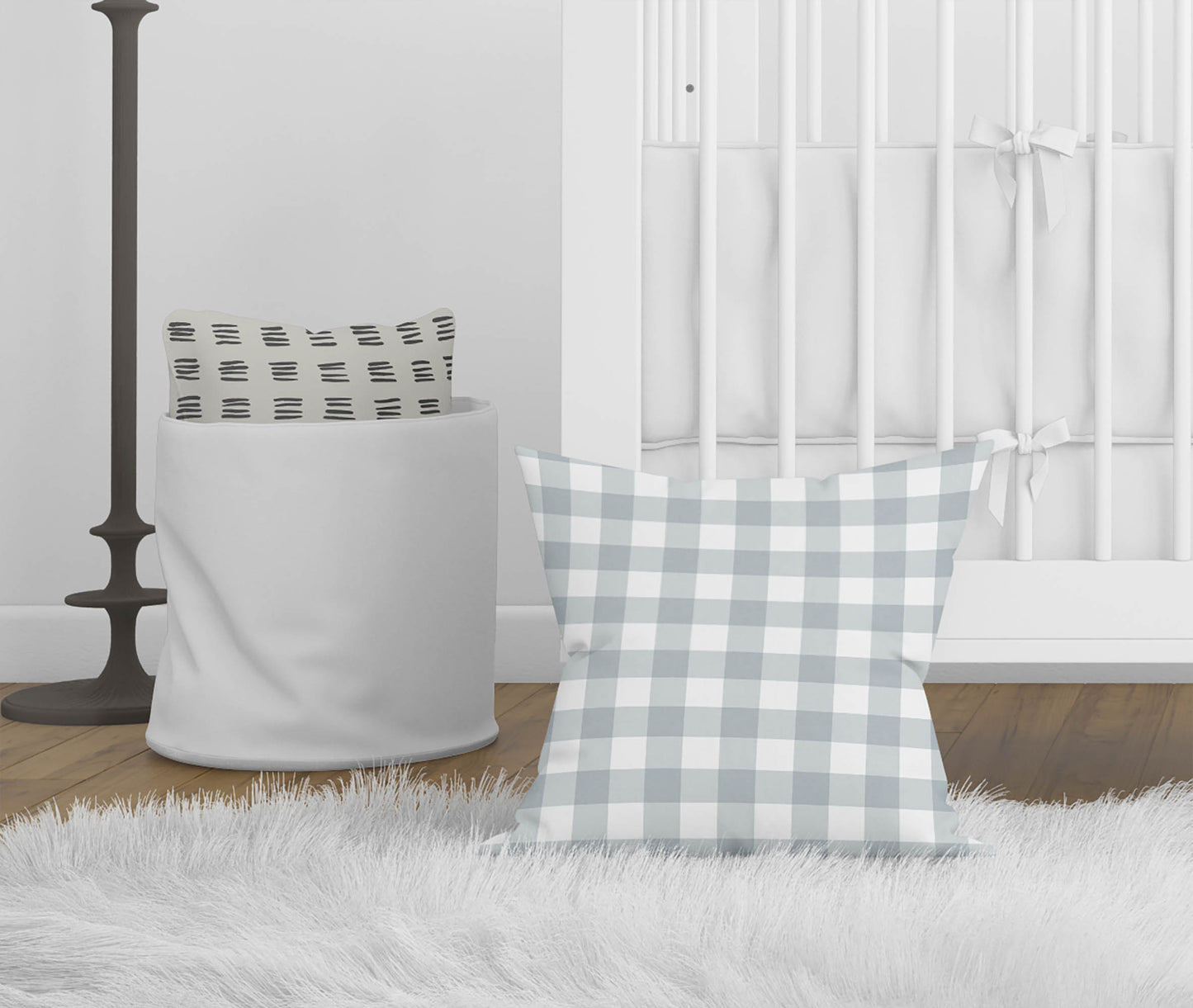 Proper Gingham Throw Pillow