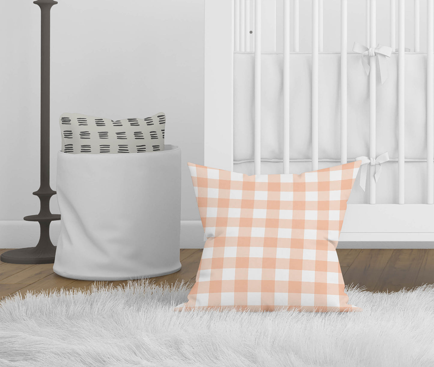 Proper Gingham Throw Pillow