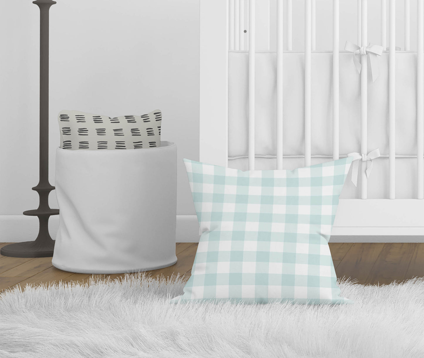 Proper Gingham Throw Pillow