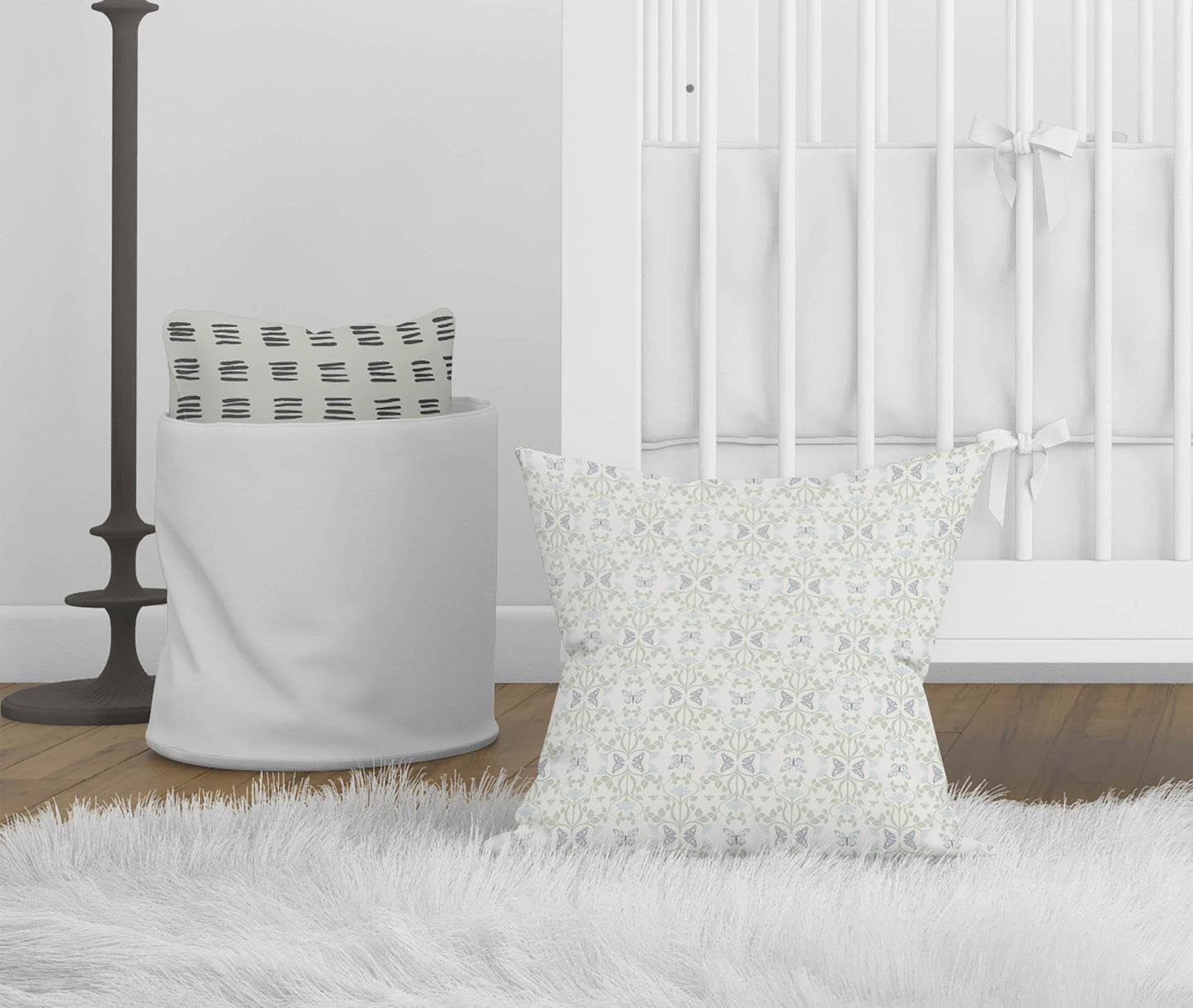 Bees & Butterflies Throw Pillow