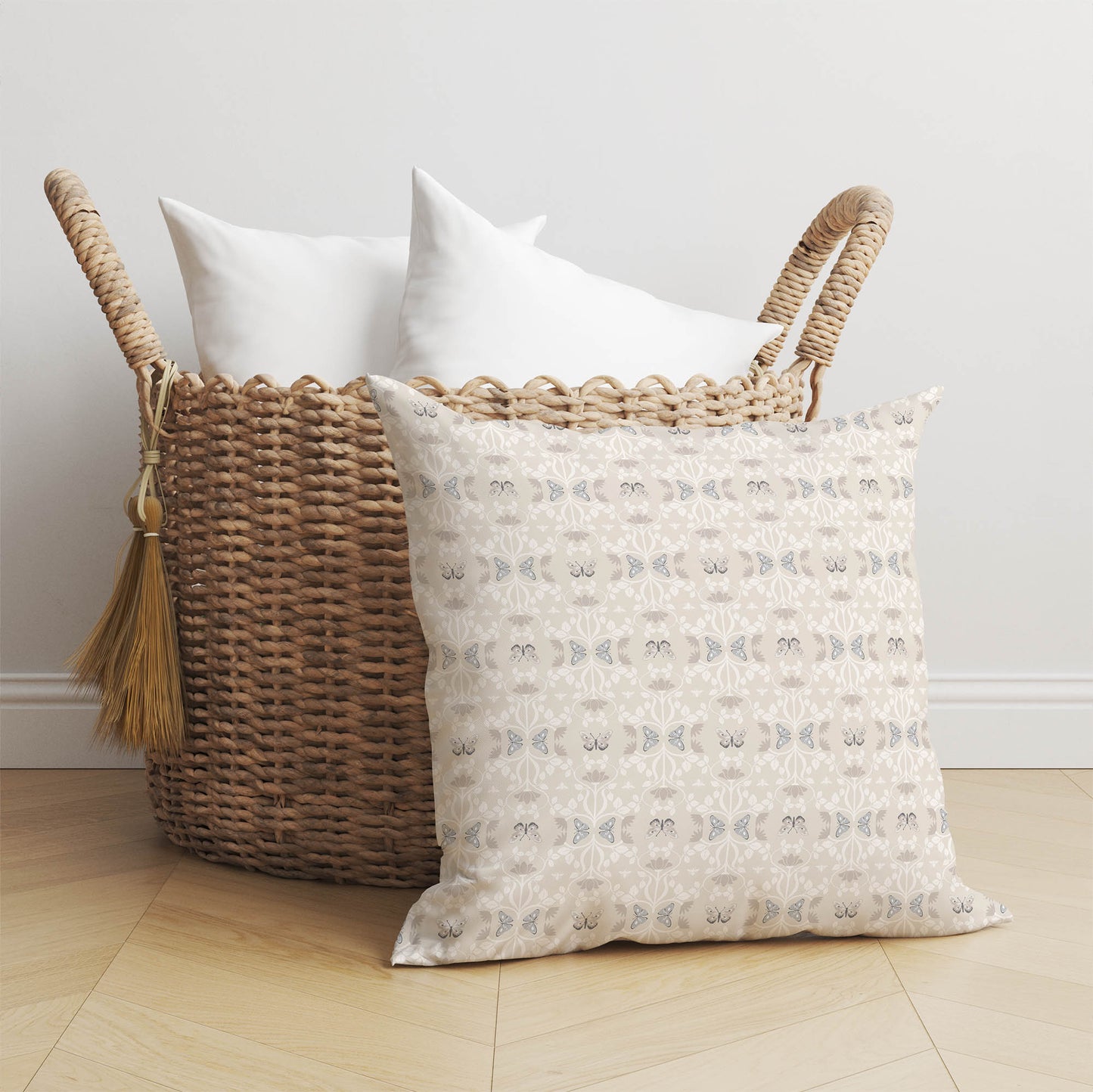 Bees & Butterflies Throw Pillow