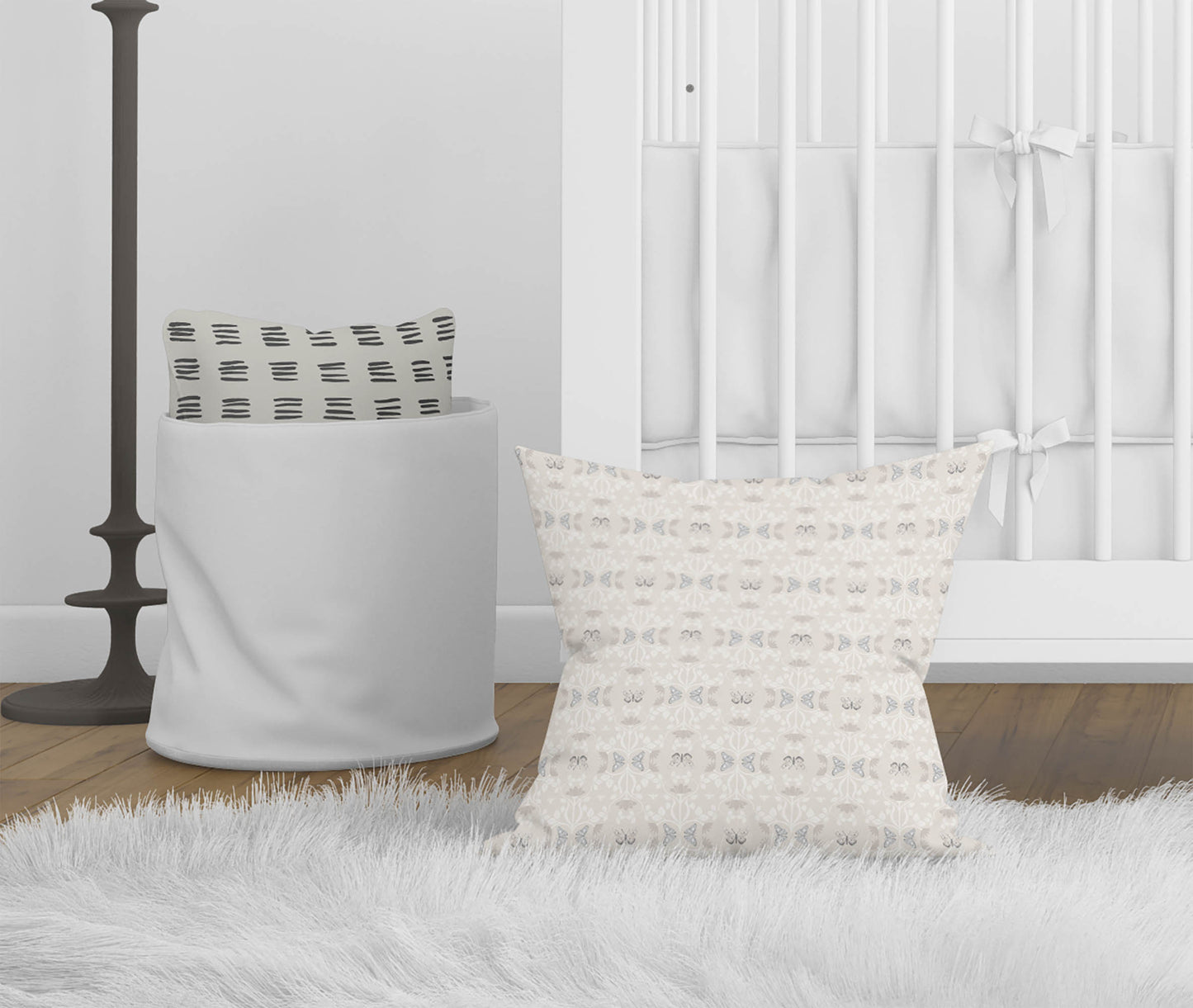 Bees & Butterflies Throw Pillow