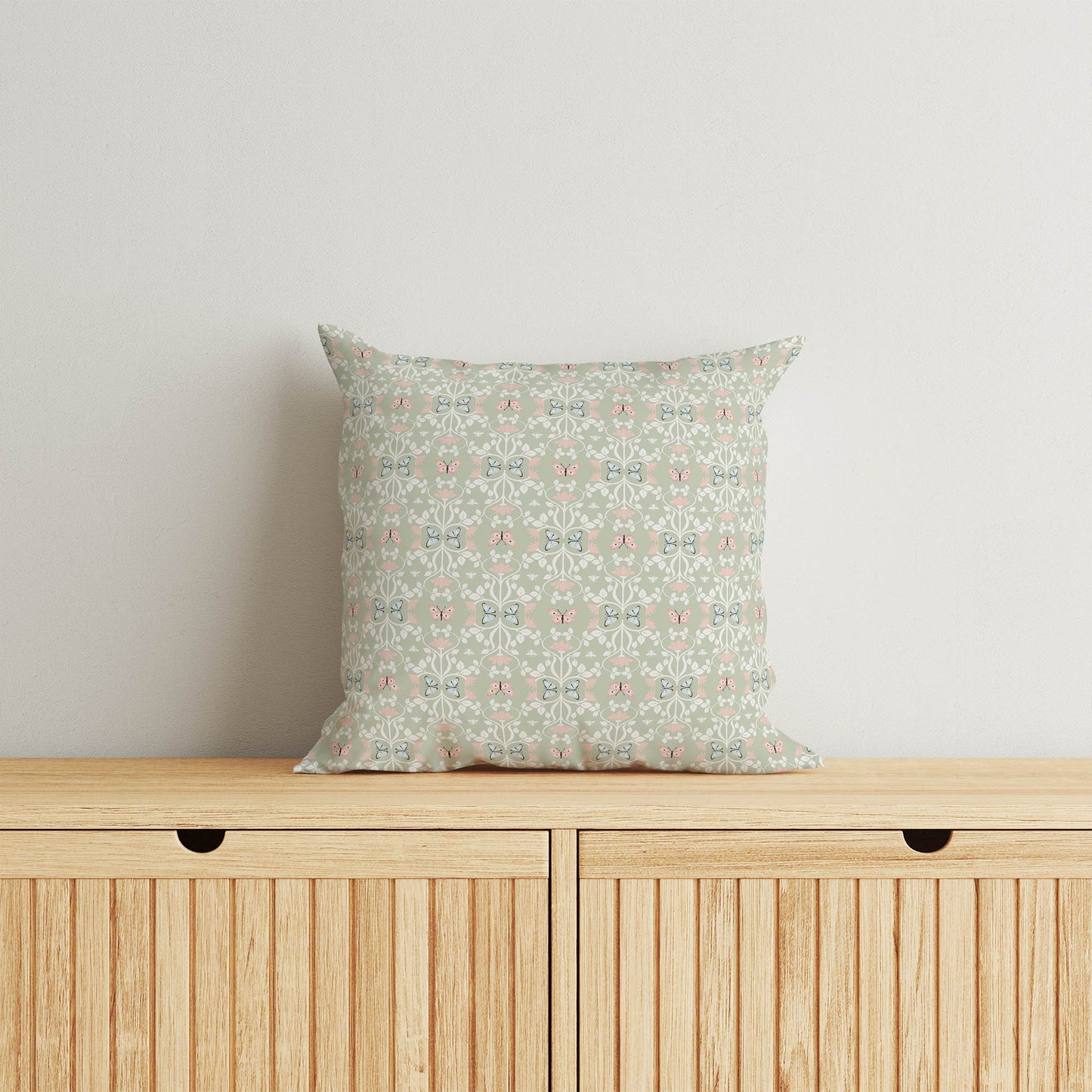 Bees & Butterflies Throw Pillow