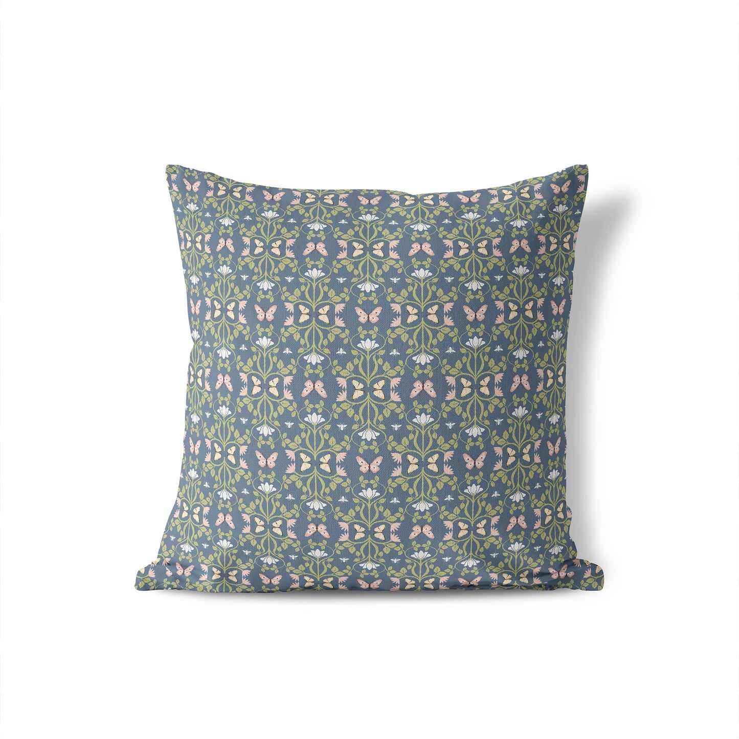 Bees & Butterflies Throw Pillow
