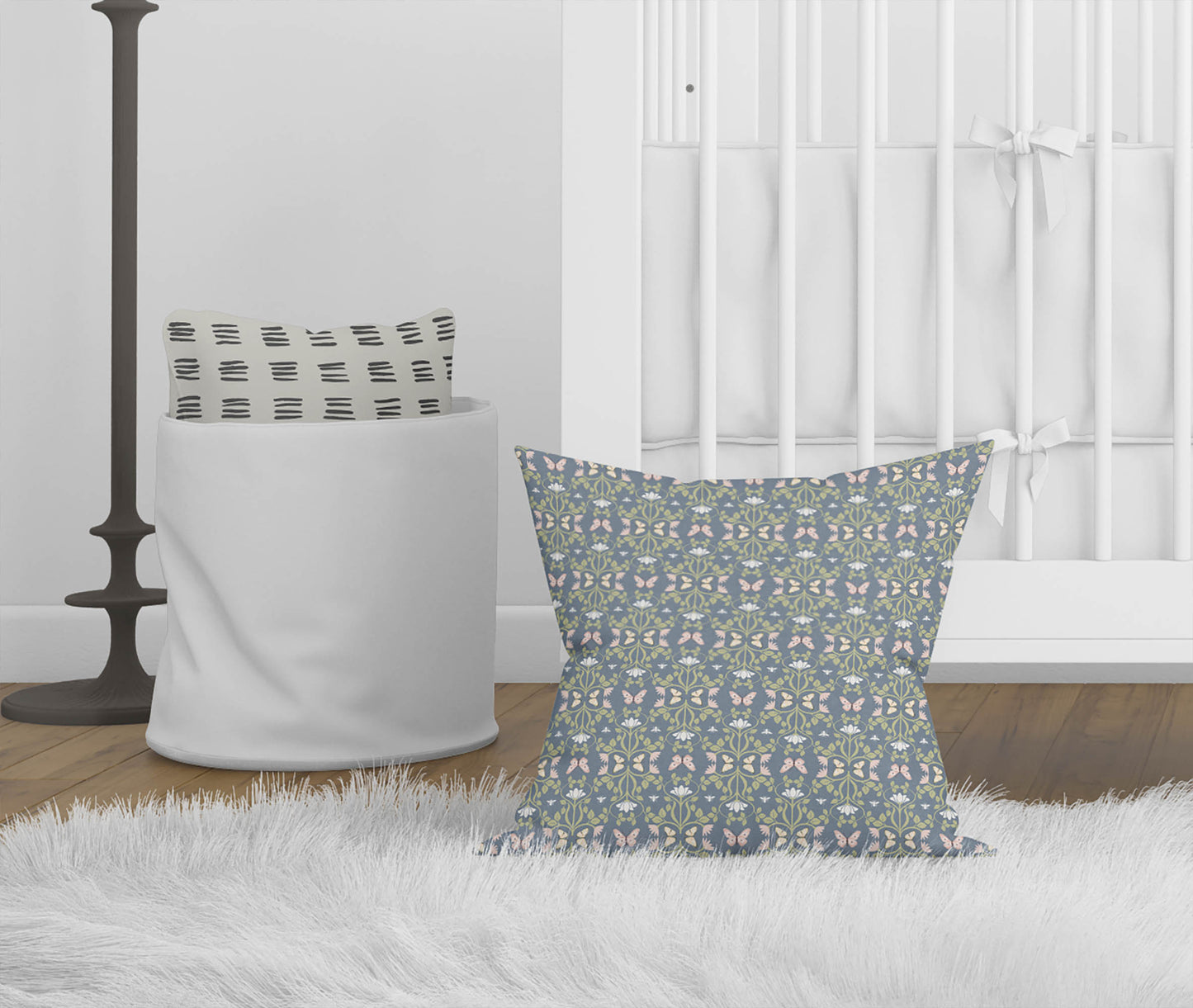 Bees & Butterflies Throw Pillow