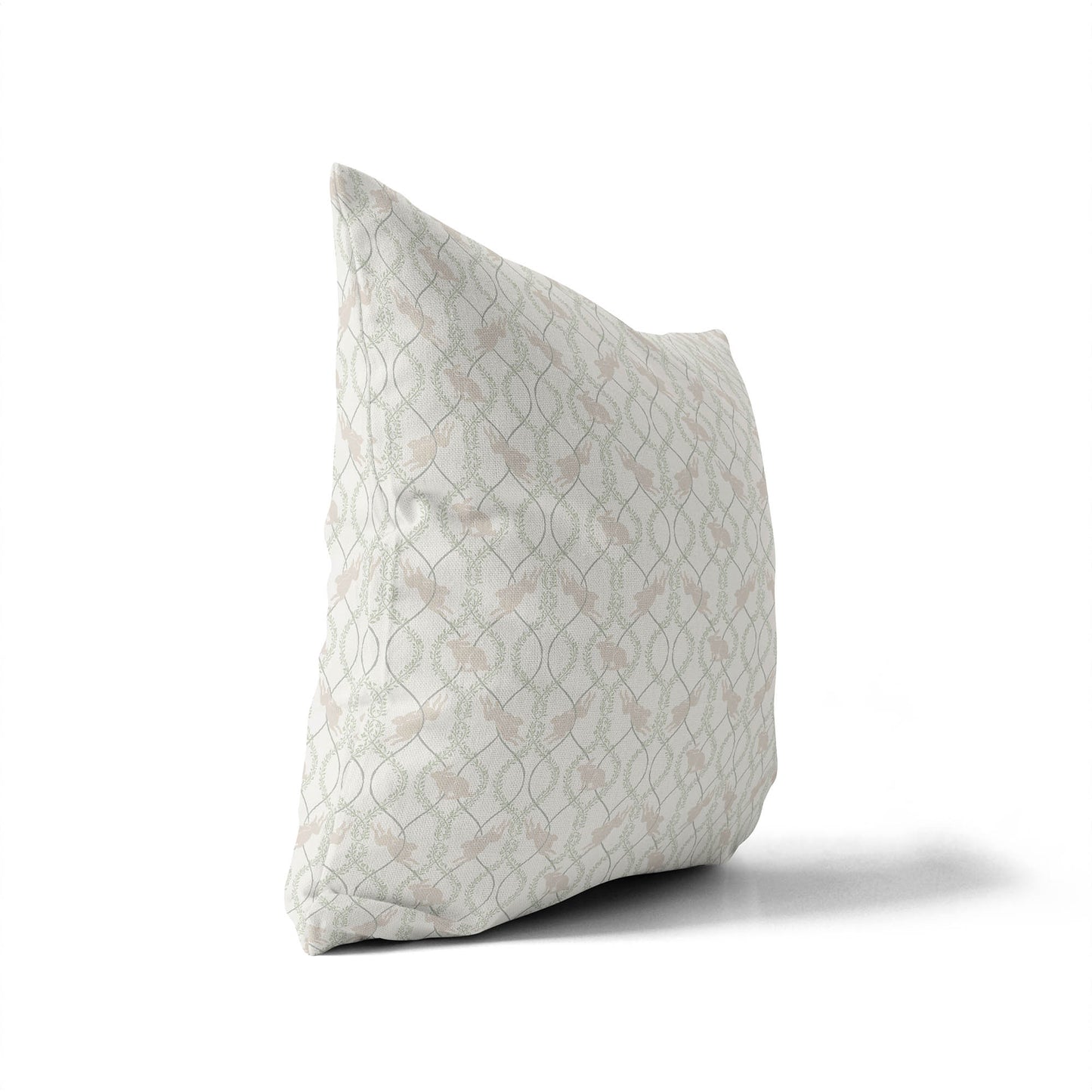 Nantucket Bunny Throw Pillow