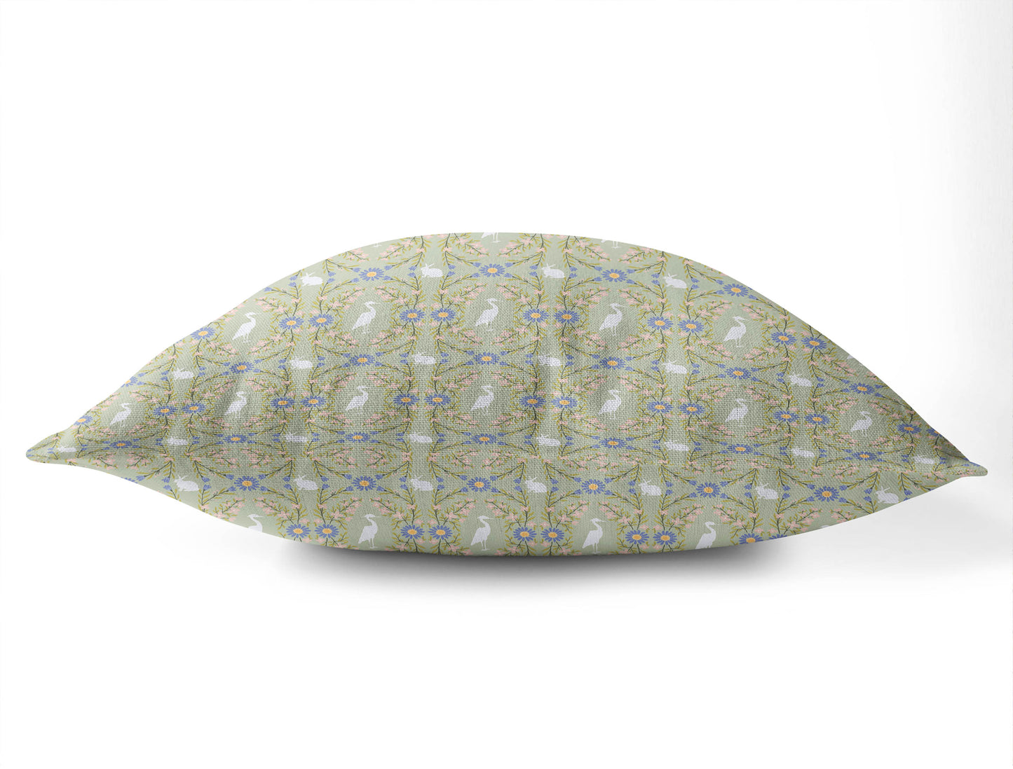 Storks & Bunnies Throw Pillow