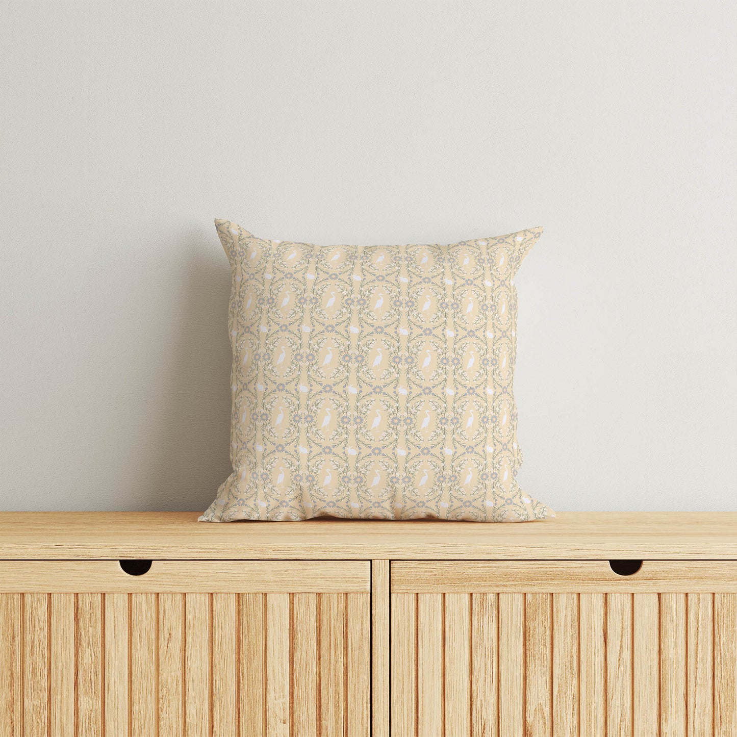 Storks & Bunnies Throw Pillow