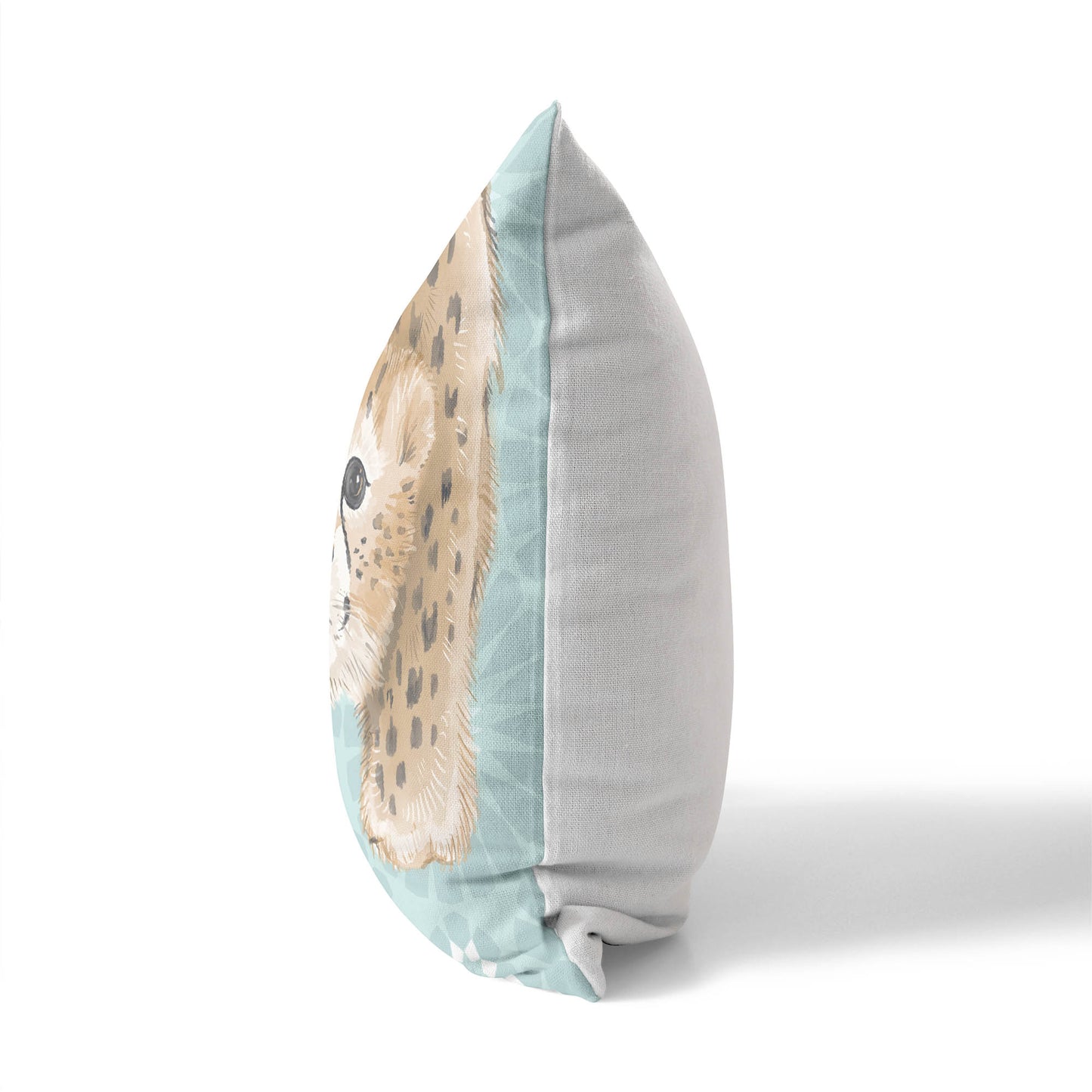 Lil Lying Leopard Tile Throw Pillow