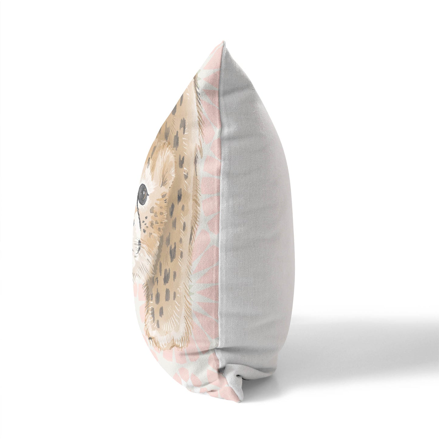 Lil Lying Leopard Tile Throw Pillow