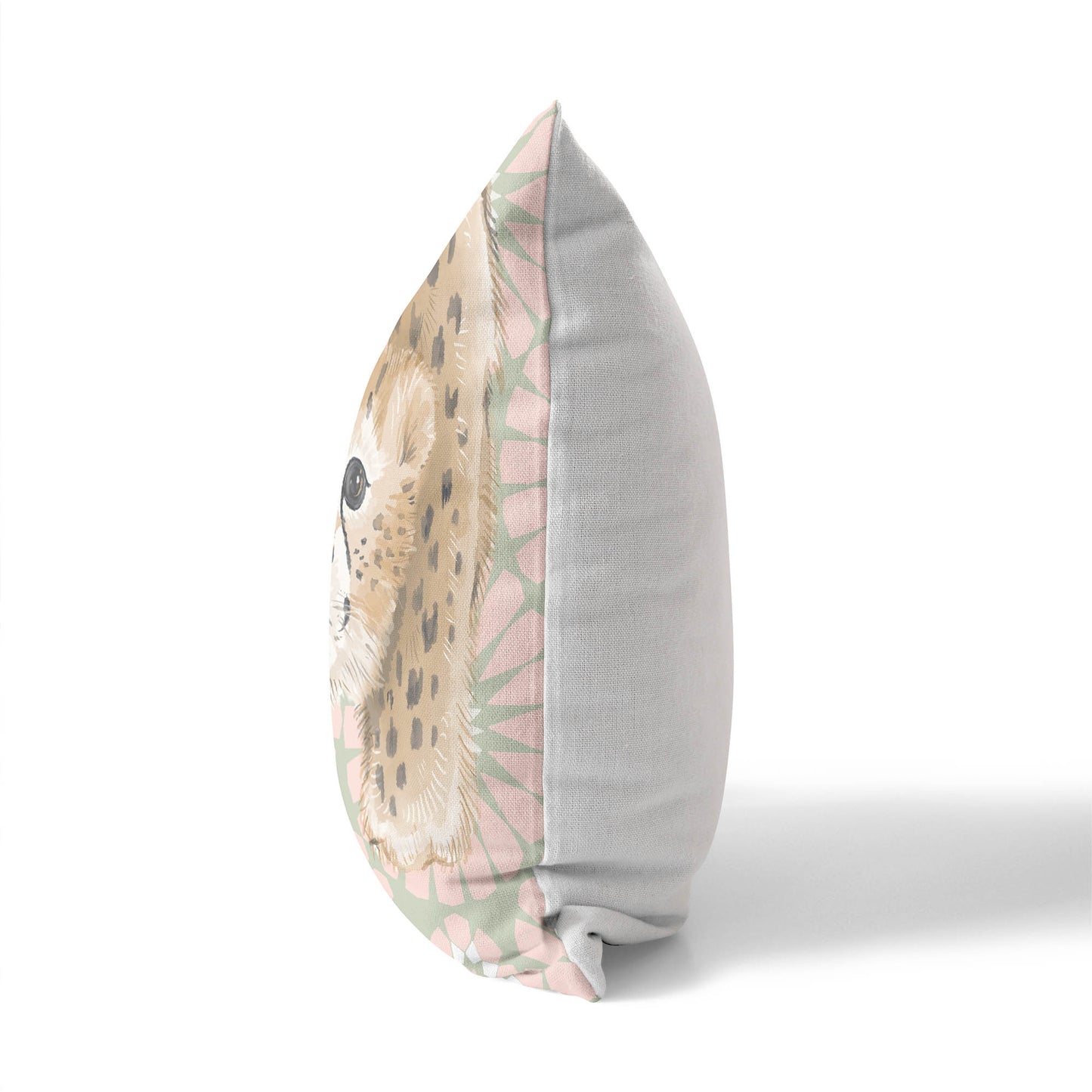 Lil Lying Leopard Tile Throw Pillow