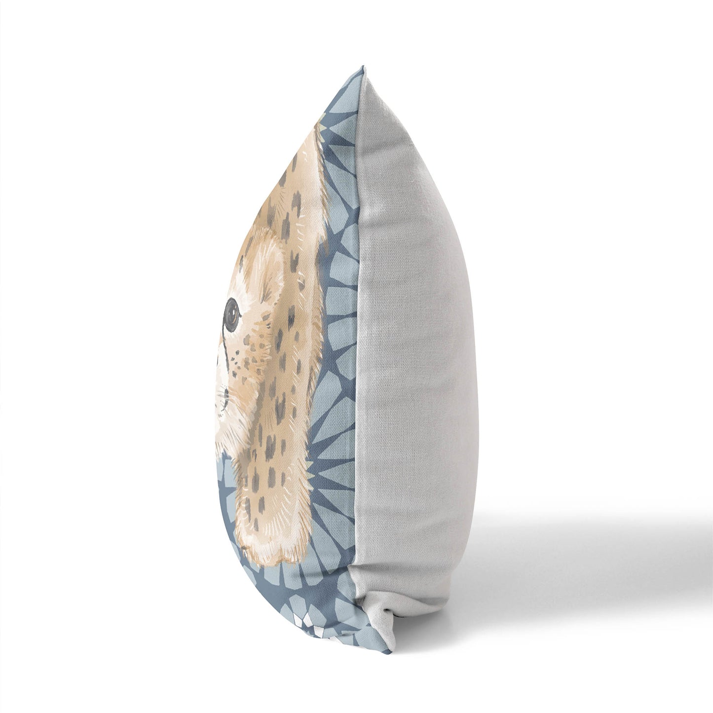 Lil Lying Leopard Tile Throw Pillow