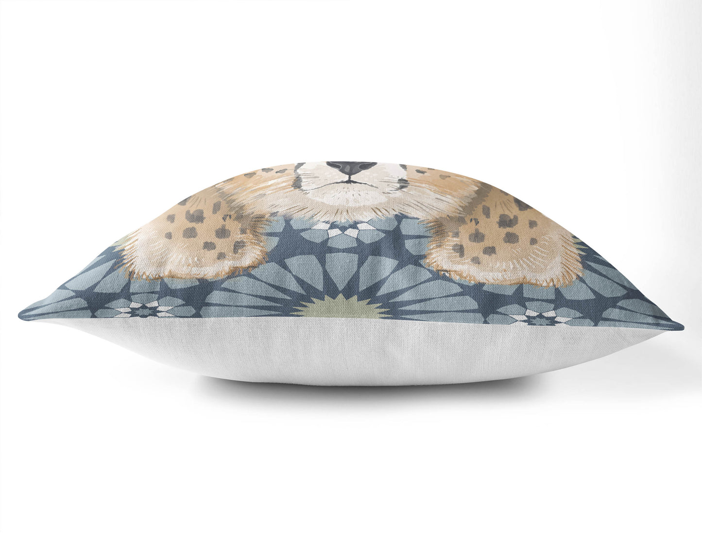 Lil Lying Leopard Tile Throw Pillow