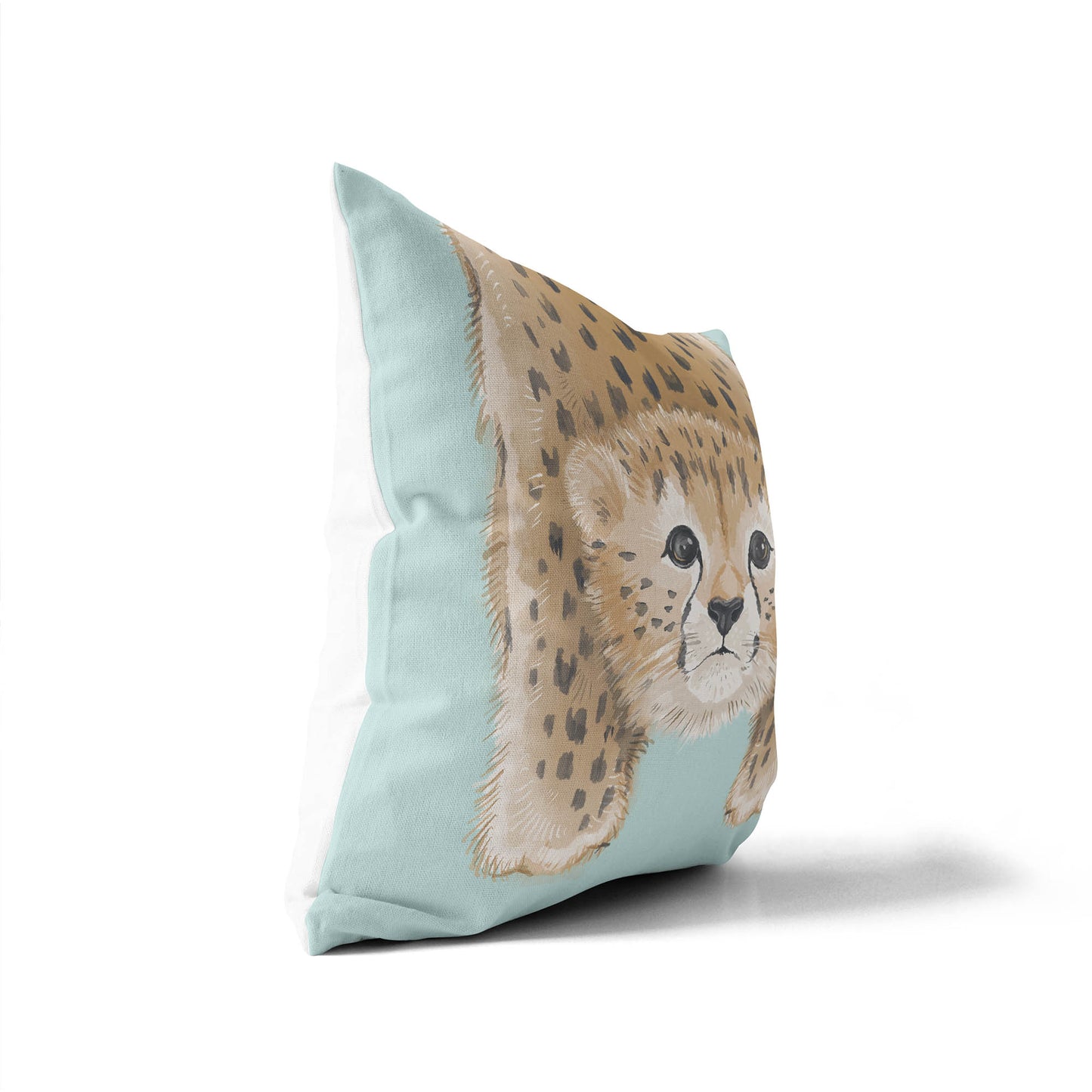 Lil Lying Leopard Throw Pillow