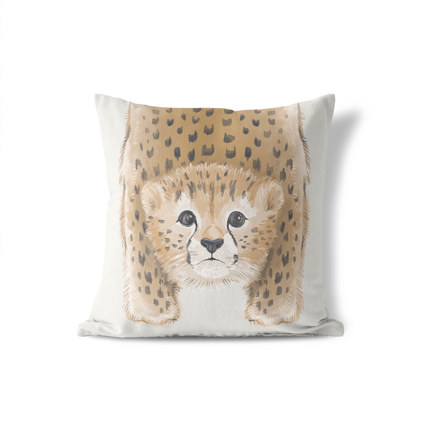 Lil Lying Leopard Throw Pillow