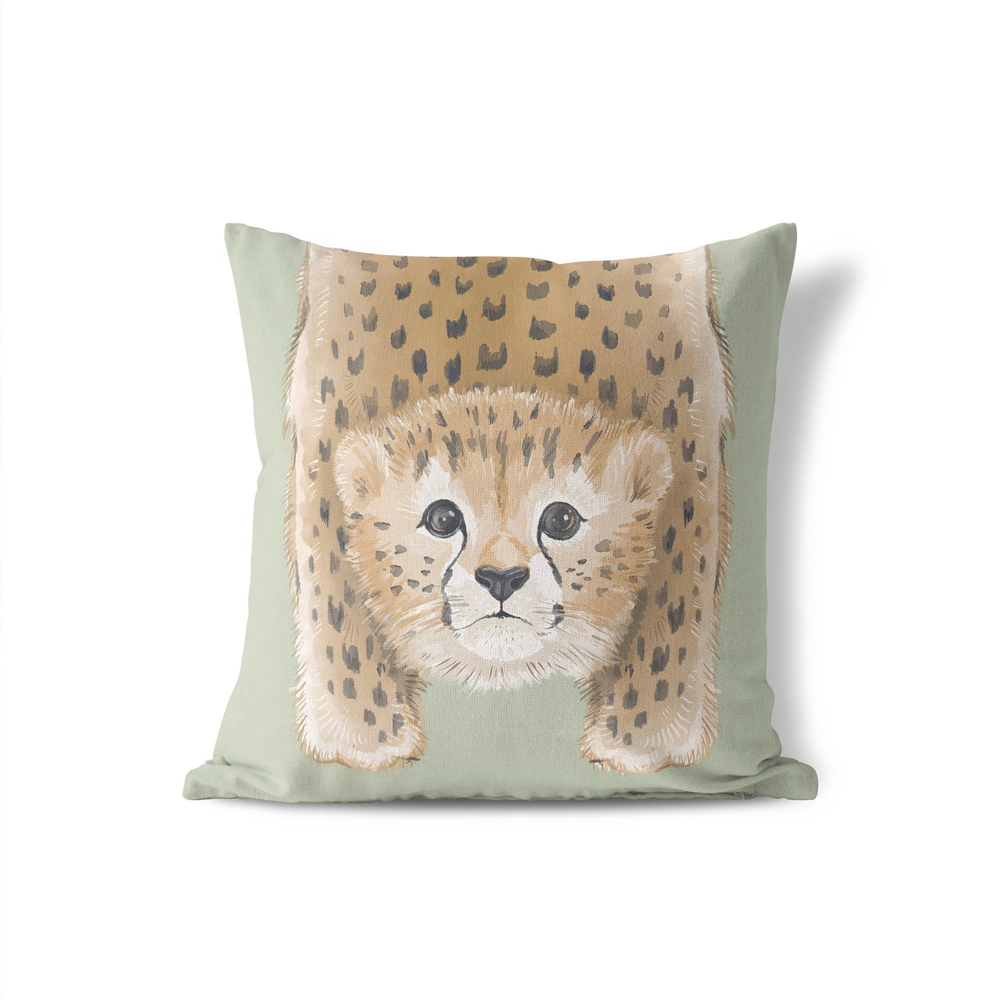 Lil Lying Leopard Throw Pillow