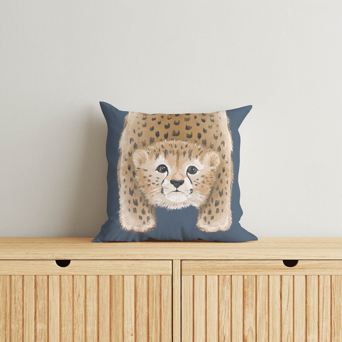 Lil Lying Leopard Throw Pillow