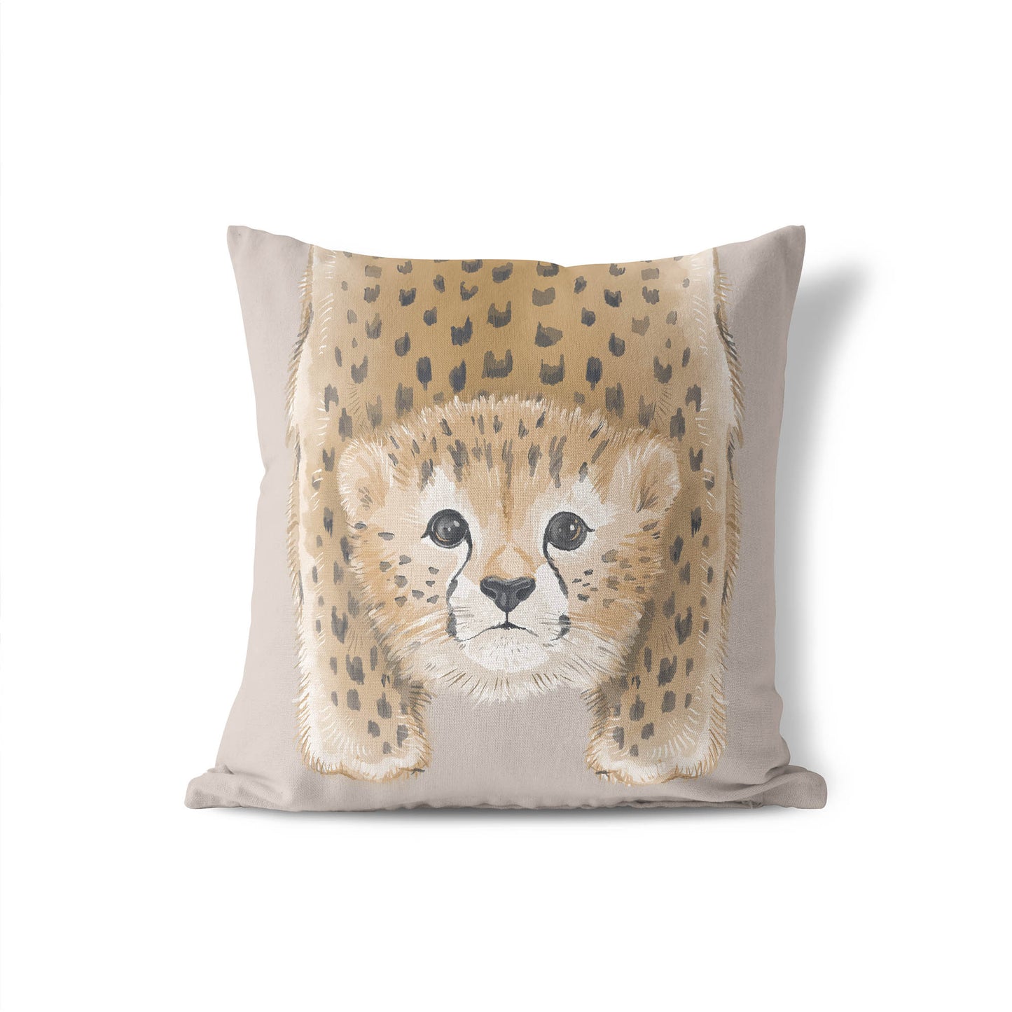 Lil Lying Leopard Throw Pillow