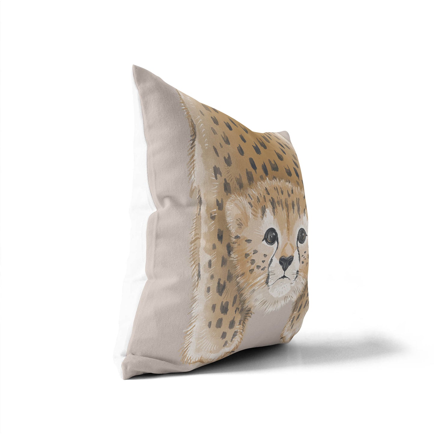 Lil Lying Leopard Throw Pillow