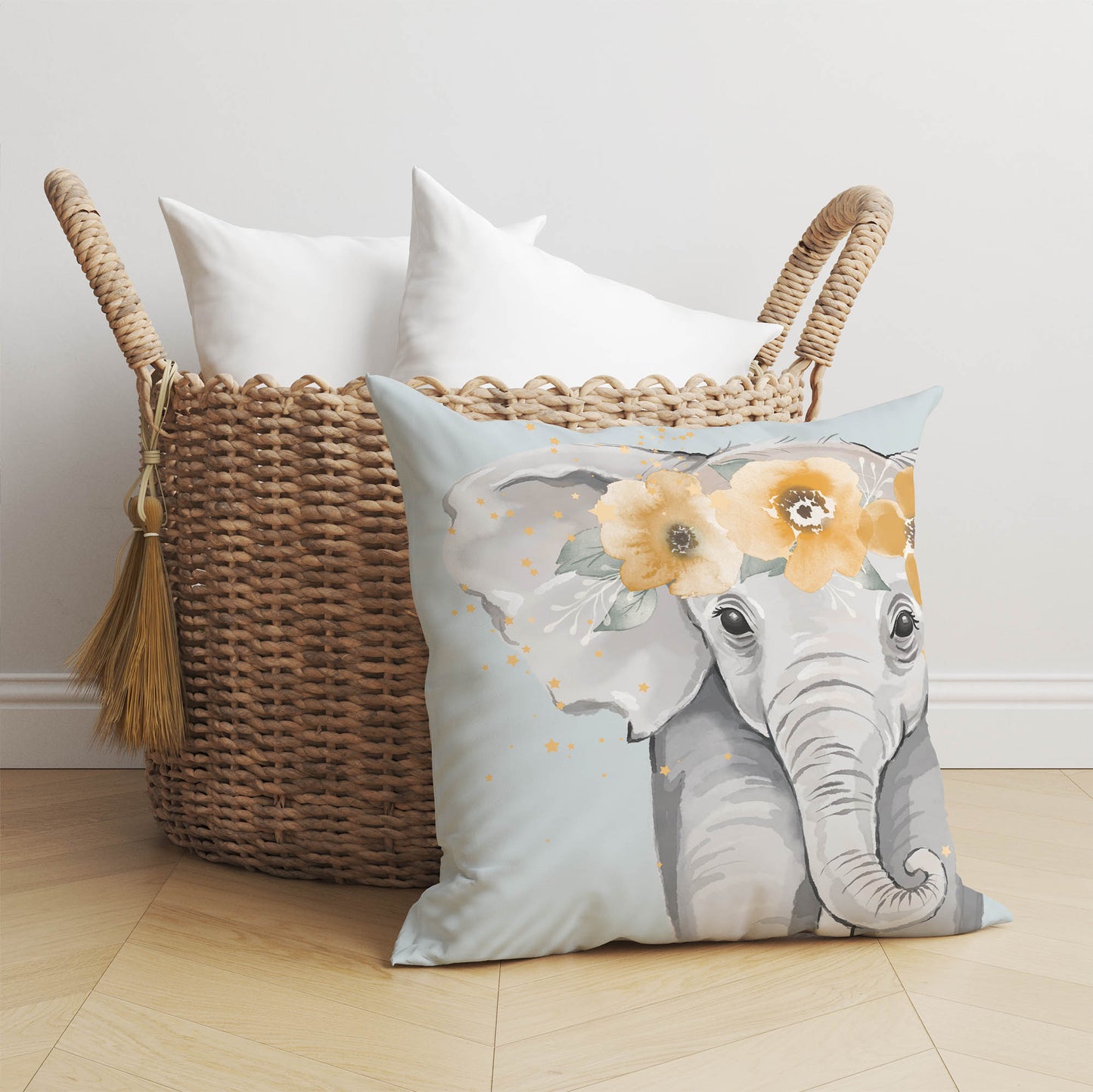 Elephant Throw Pillow