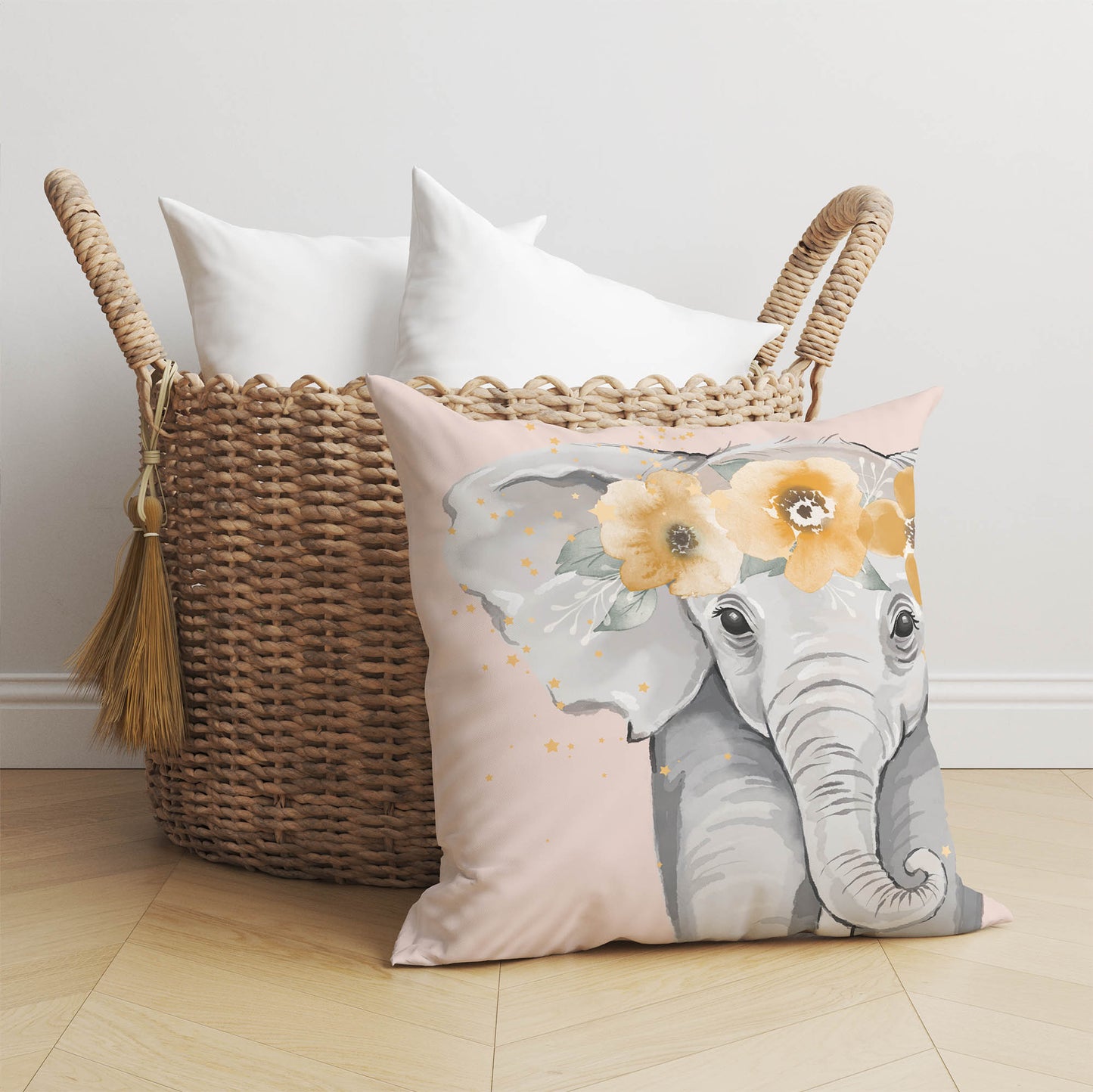 Elephant Throw Pillow