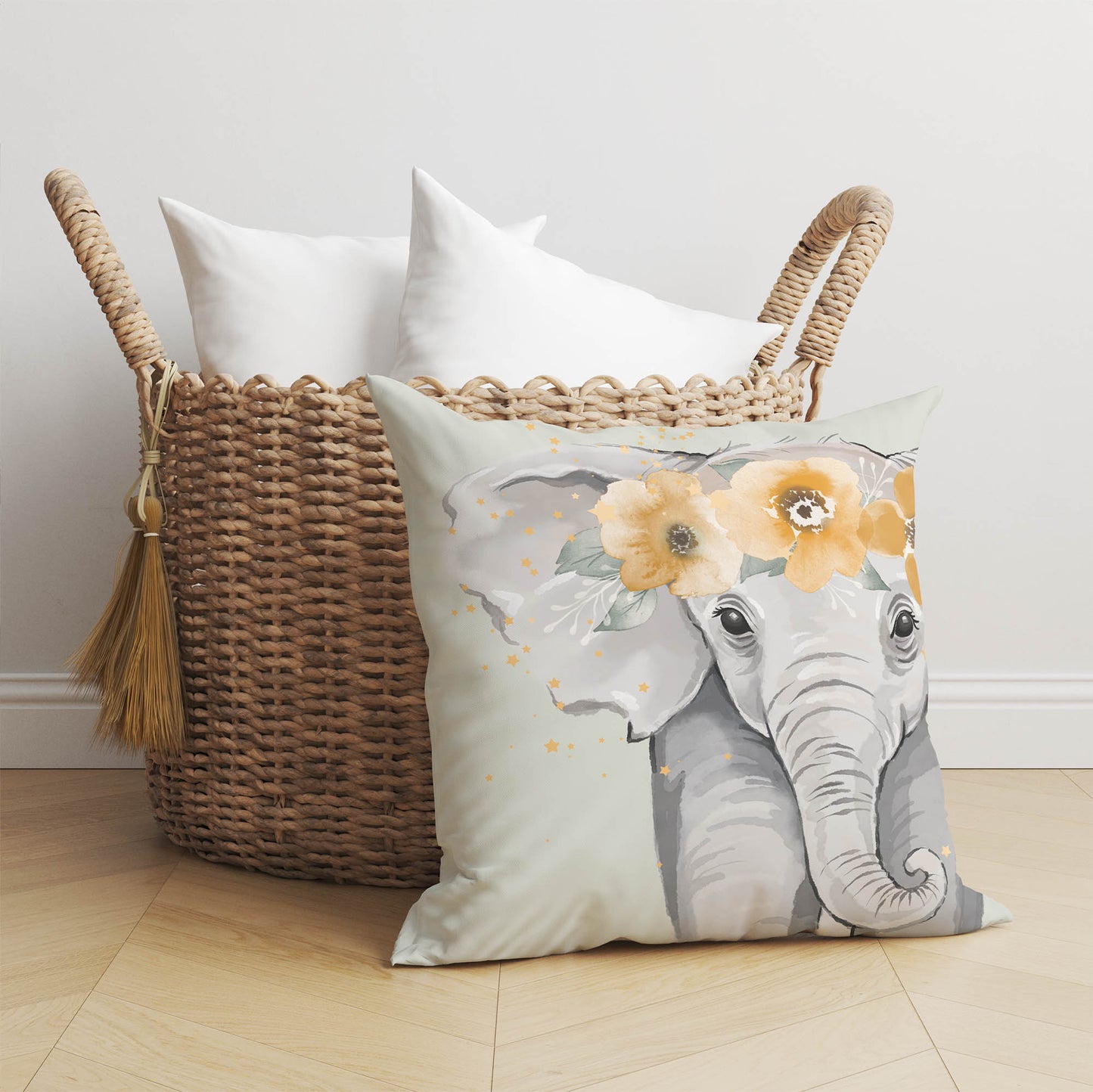 Elephant Throw Pillow