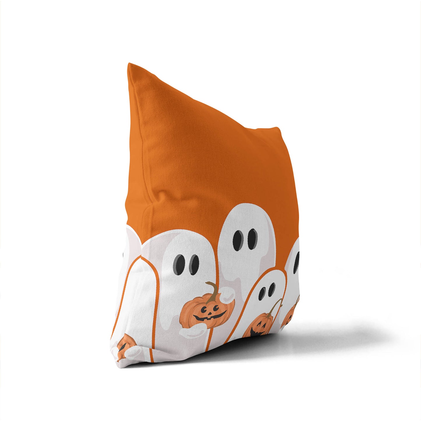 Ghosts & Pumpkins Decorative Seasonal Throw Pillow
