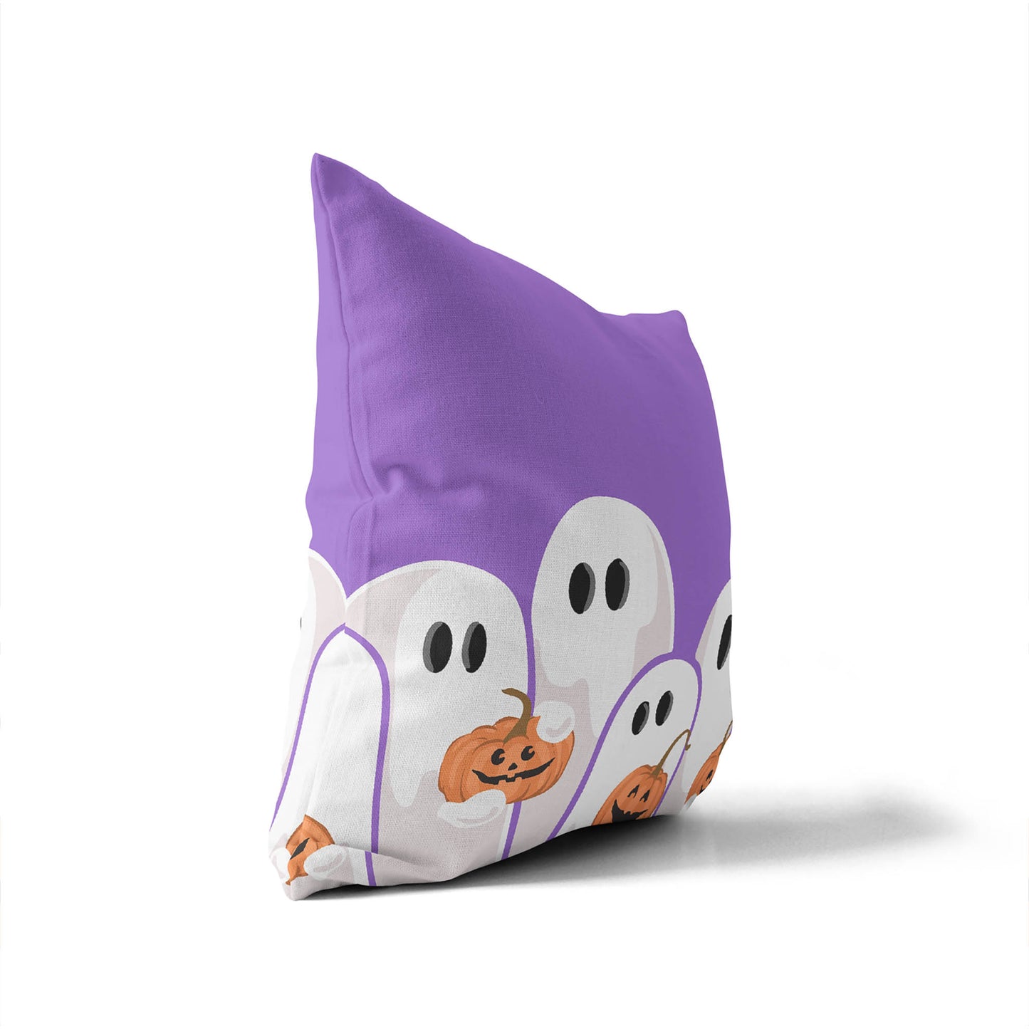 Ghosts & Pumpkins Decorative Seasonal Throw Pillow