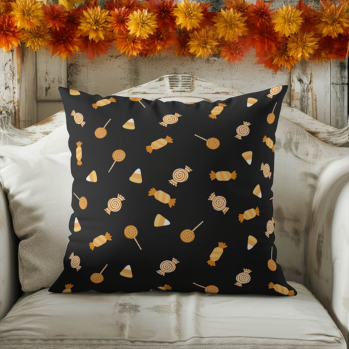 I want Candy Decorative Seasonal Throw Pillow