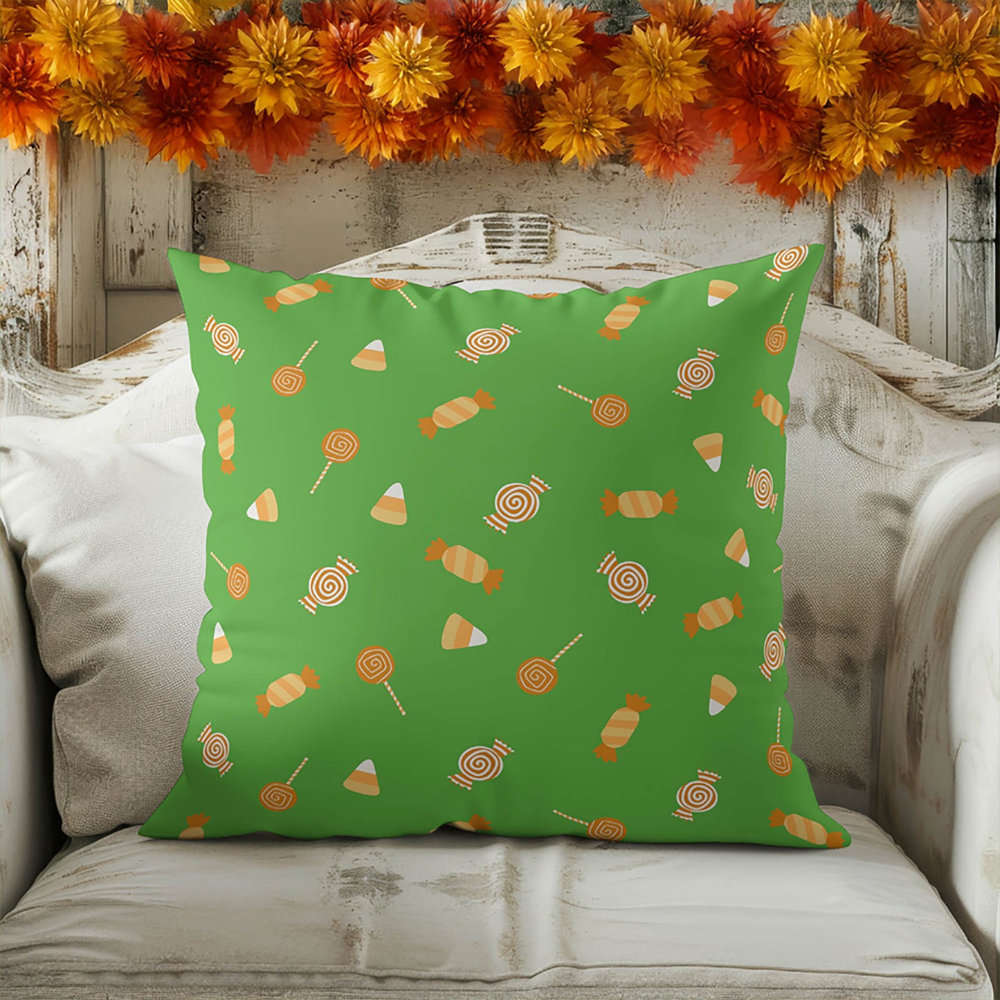 I want Candy Decorative Seasonal Throw Pillow