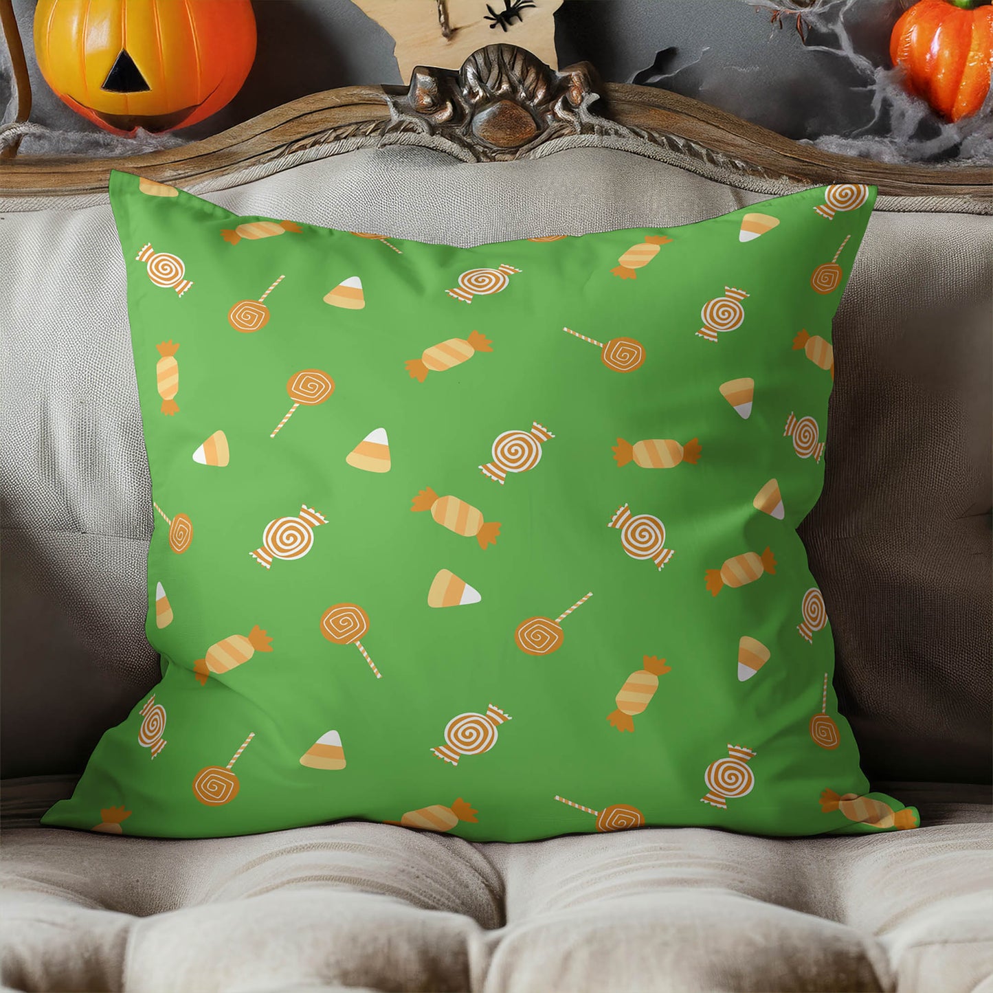 I want Candy Decorative Seasonal Throw Pillow