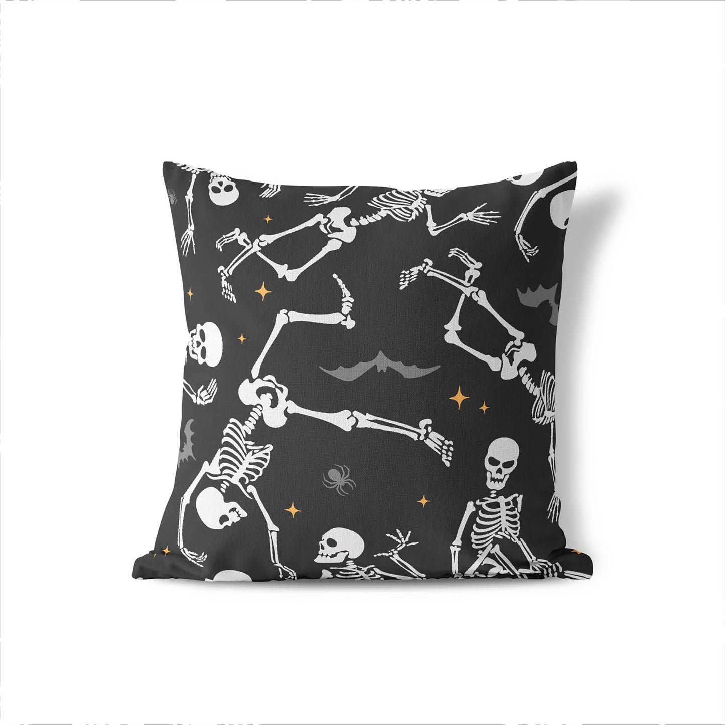 Skeleton Boogie Decorative Seasonal Throw Pillow