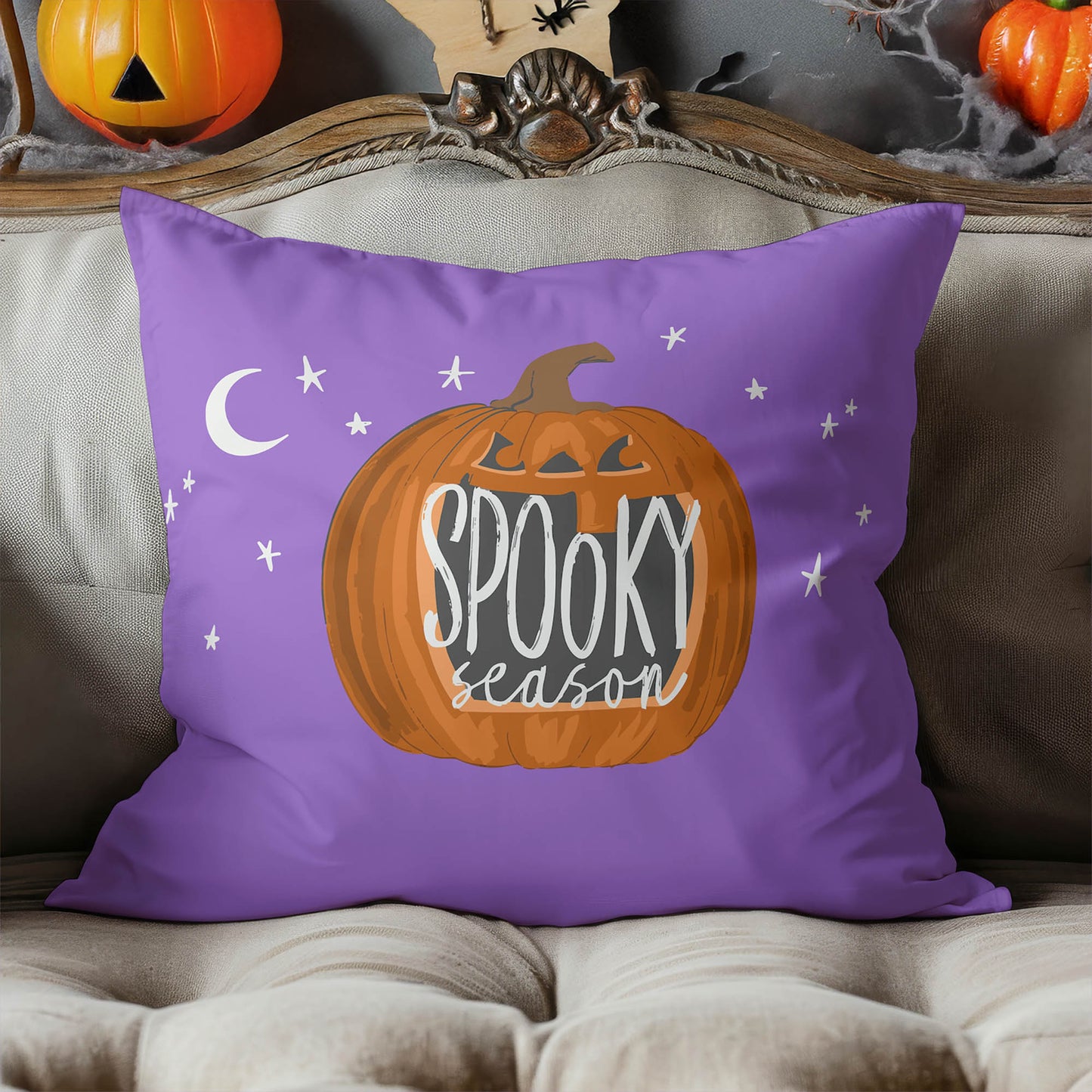 Spooky Season Decorative Seasonal Throw Pillow