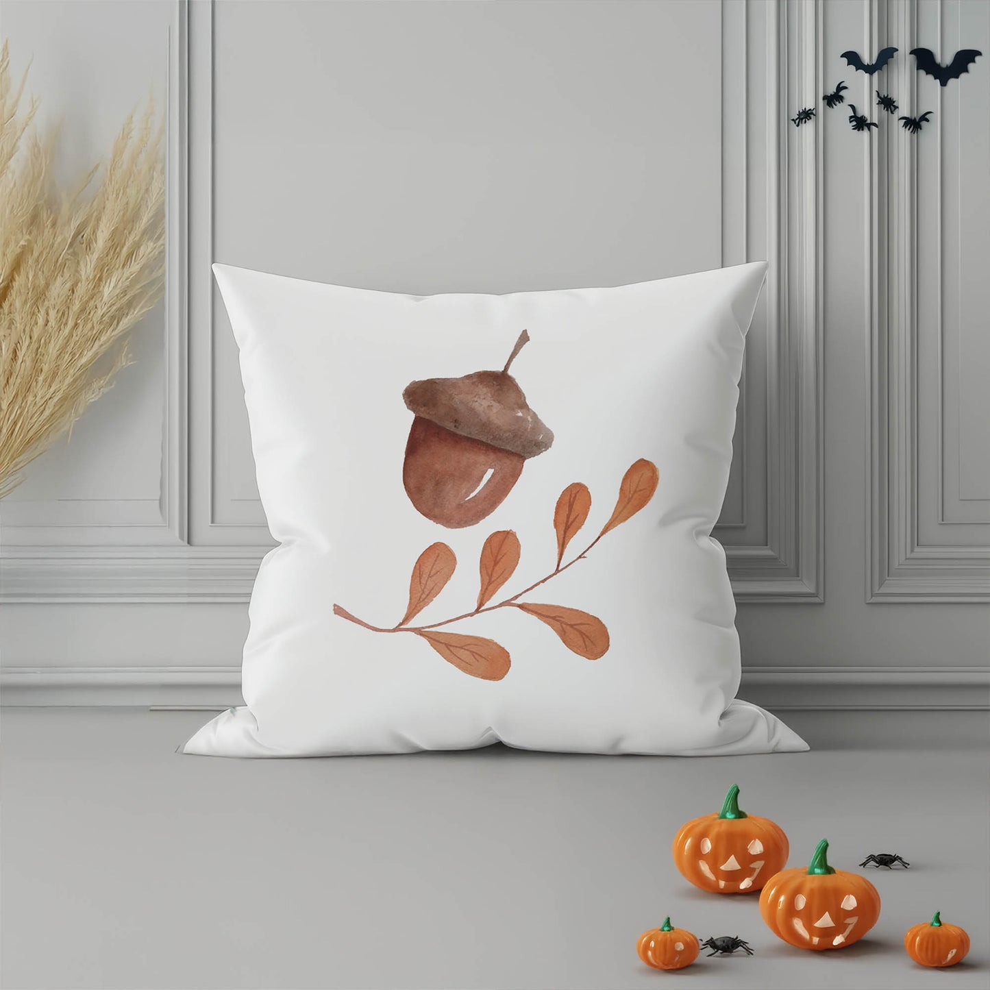Autumn Sprout Decorative Seasonal Throw Pillow
