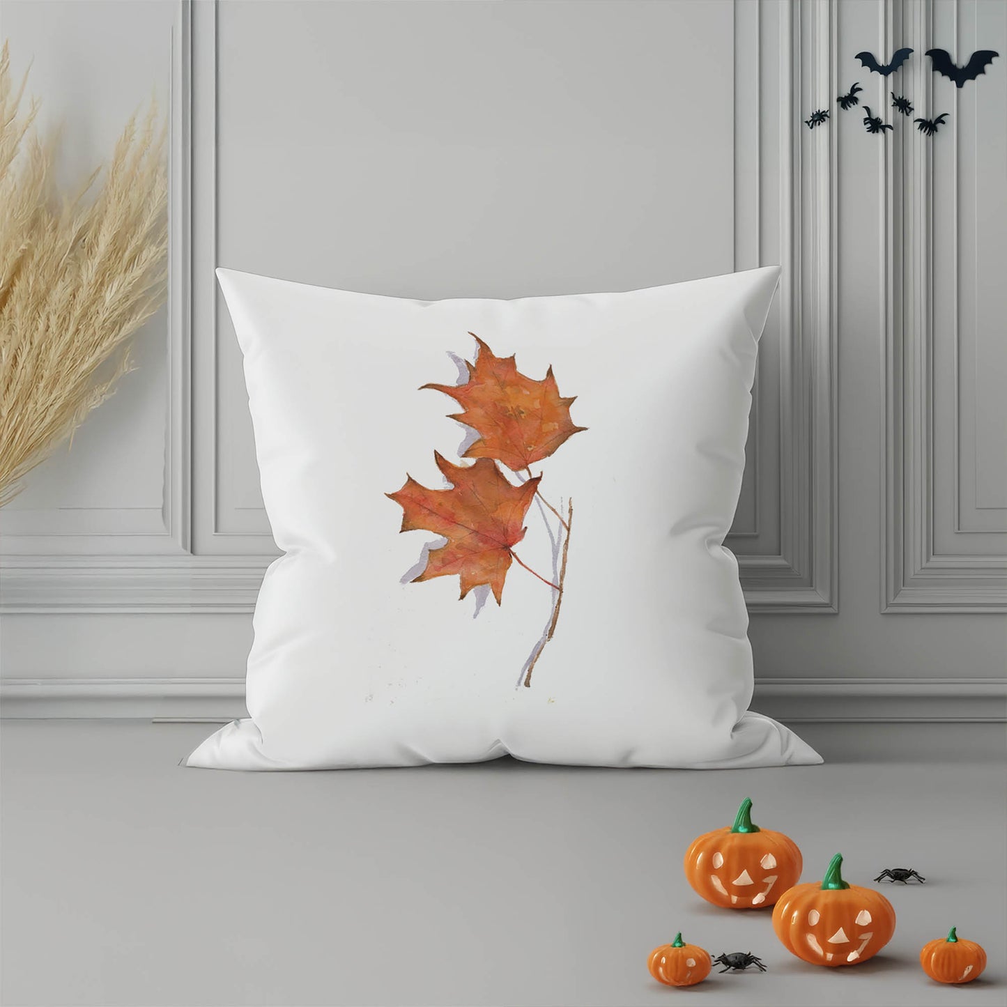 Maple Drift Decorative Seasonal Throw Pillow
