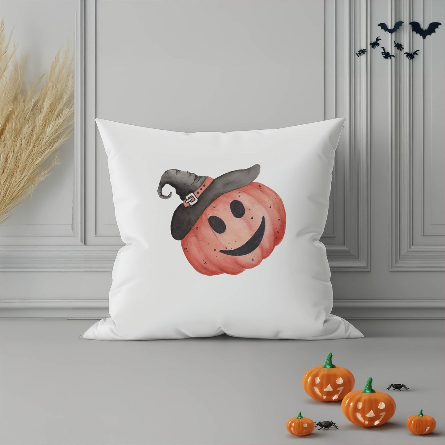 Smiley Jack Decorative Seasonal Throw Pillow