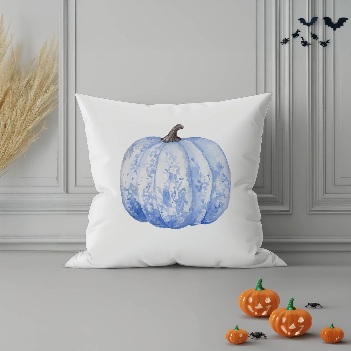 Snowflake Gourd Decorative Seasonal Throw Pillow