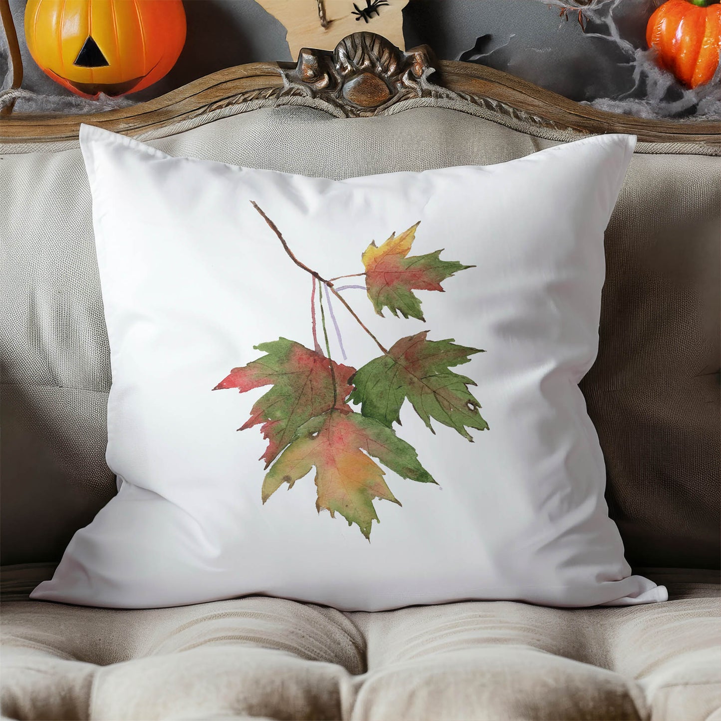 Turning Leaves Decorative Seasonal Throw Pillow