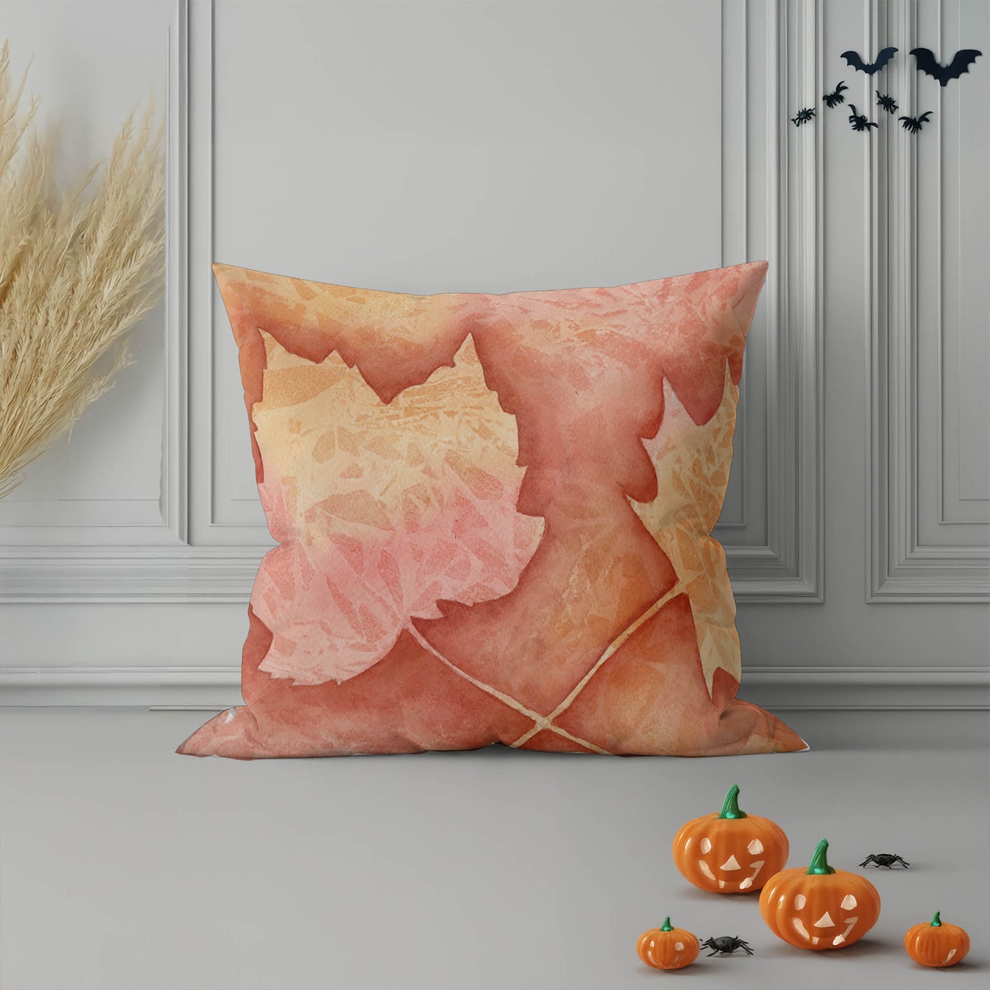 Whispered Leaves Decorative Seasonal Throw Pillow