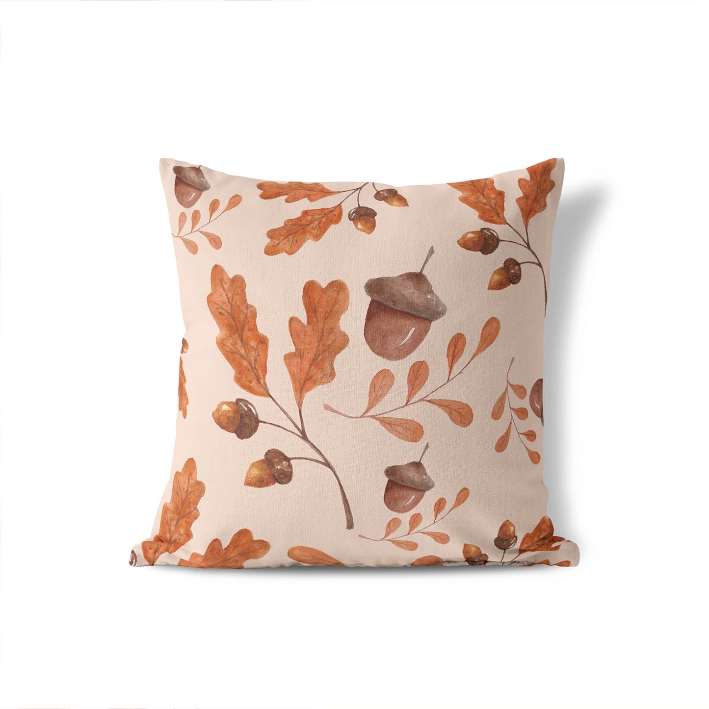 Acorn Flurry Decorative Seasonal Throw Pillow