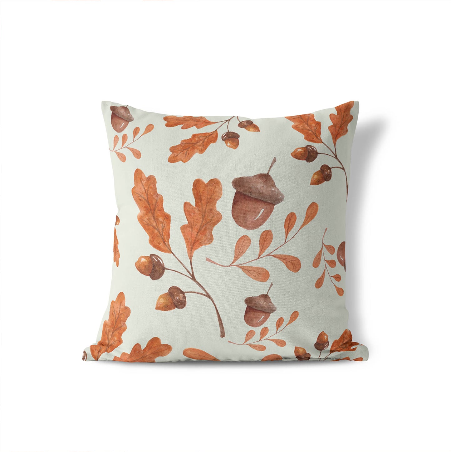 Acorn Flurry Decorative Seasonal Throw Pillow