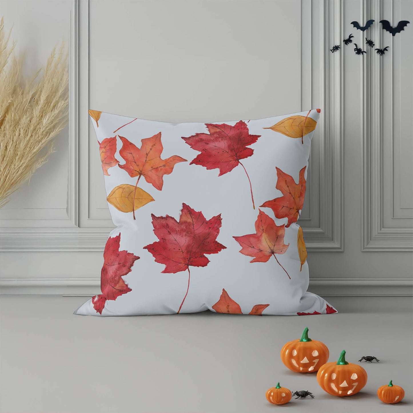 Crimson Gather Decorative Seasonal Throw Pillow