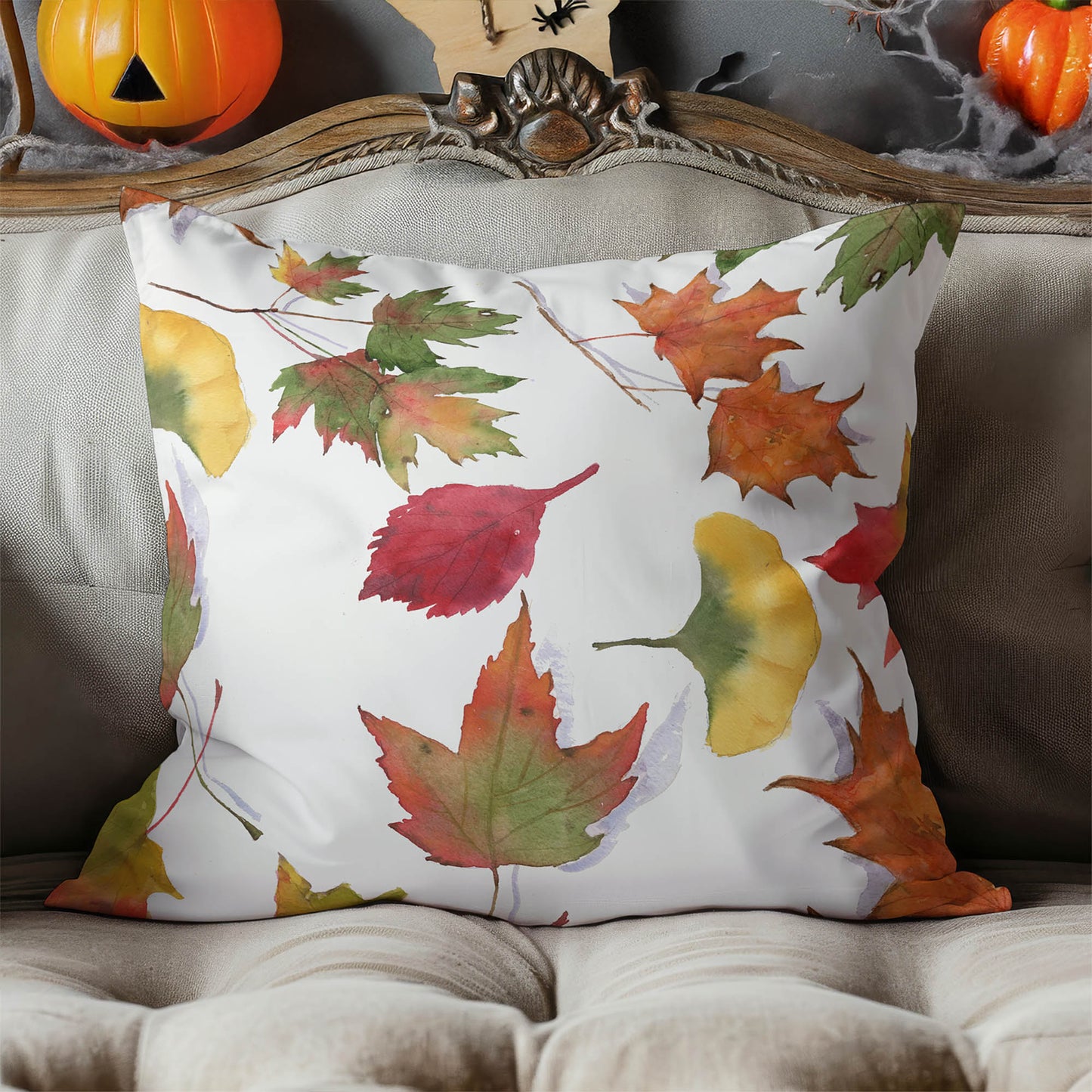 Fall Cleanup Decorative Seasonal Throw Pillow